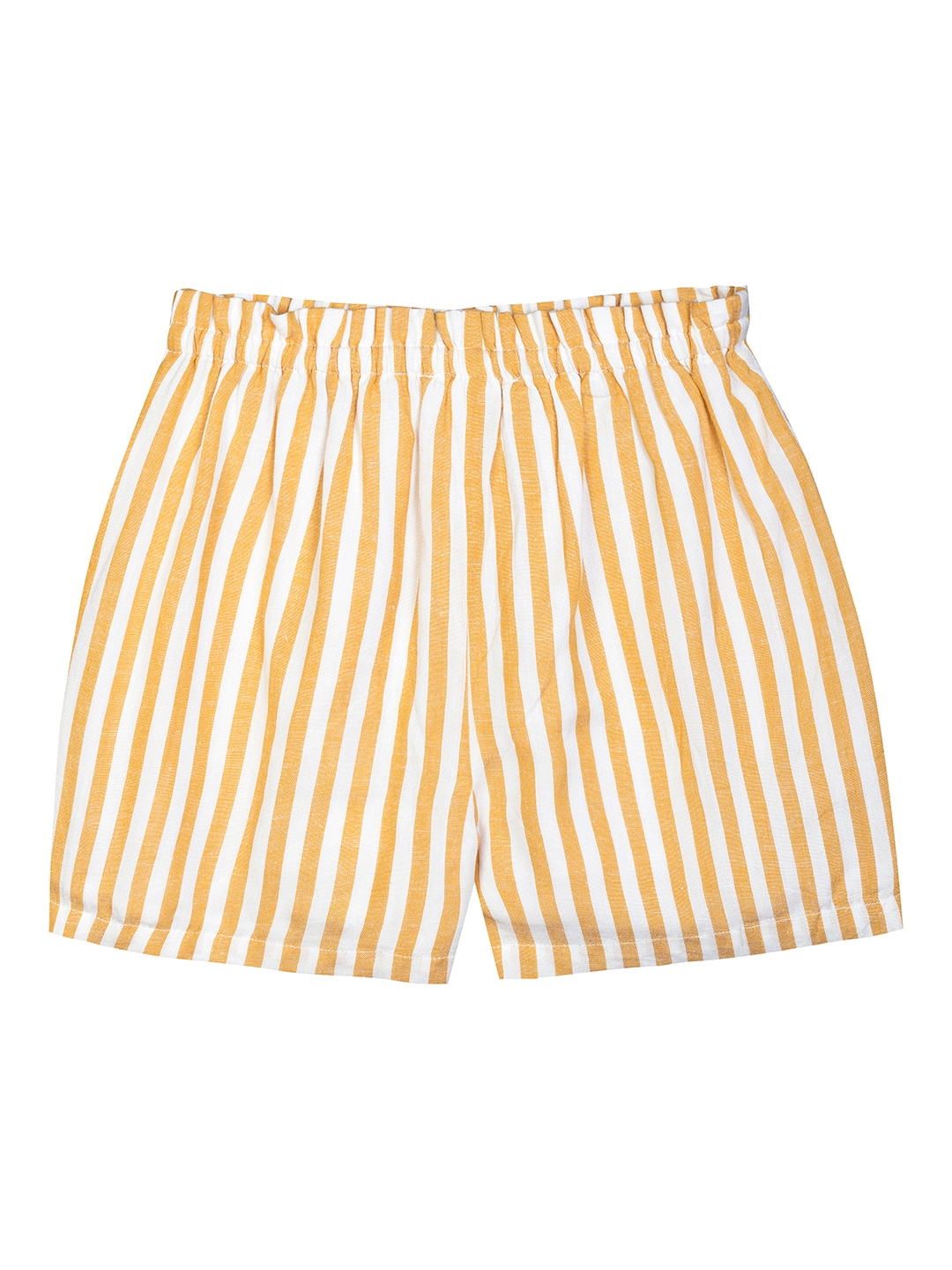 Budding Bees | Budding Bees Girls Striped Short With Pocket 1