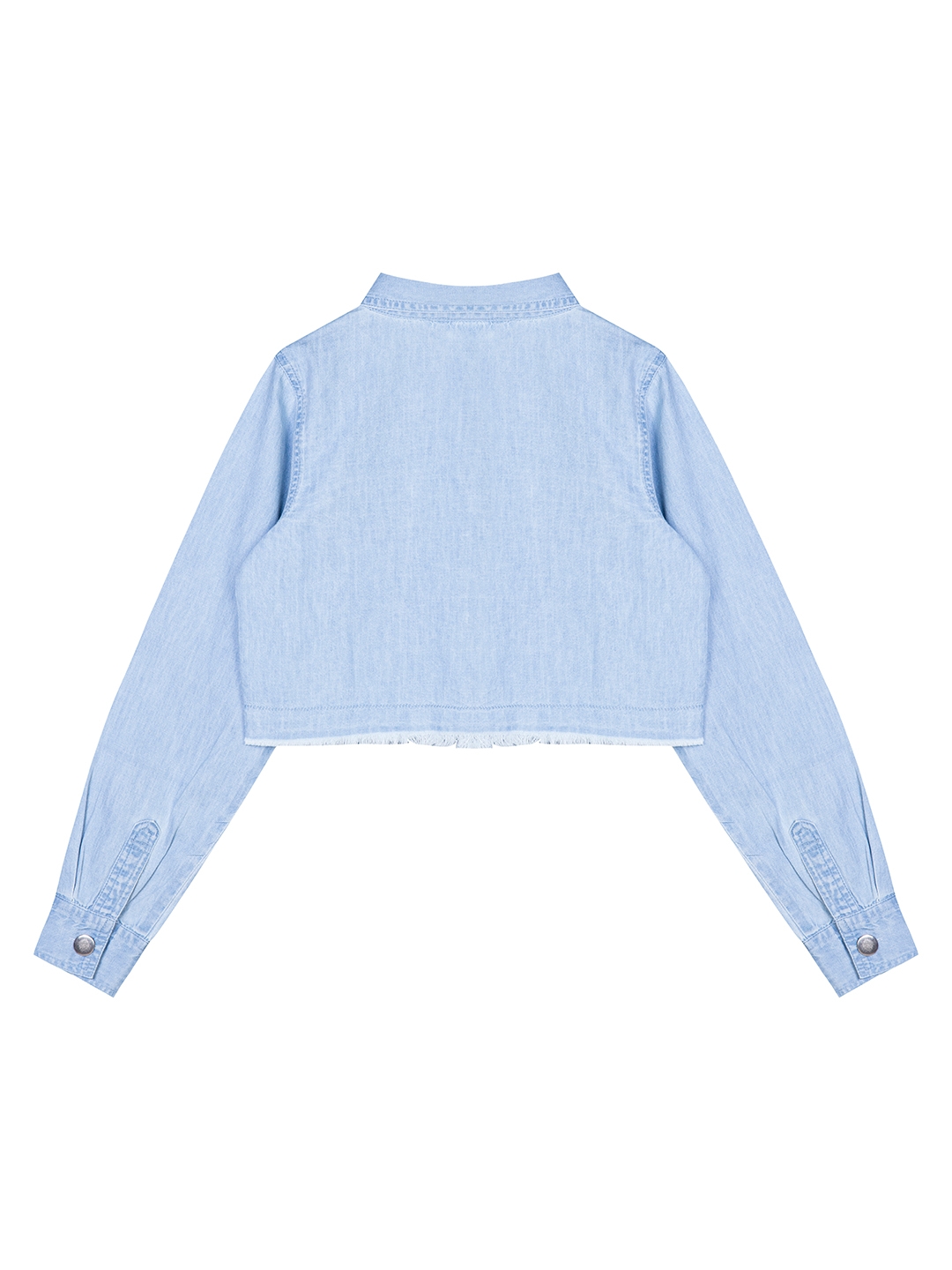 Budding Bees | Budding Bees Girls Denim Long Sleeve Short Jacket-Blue 1