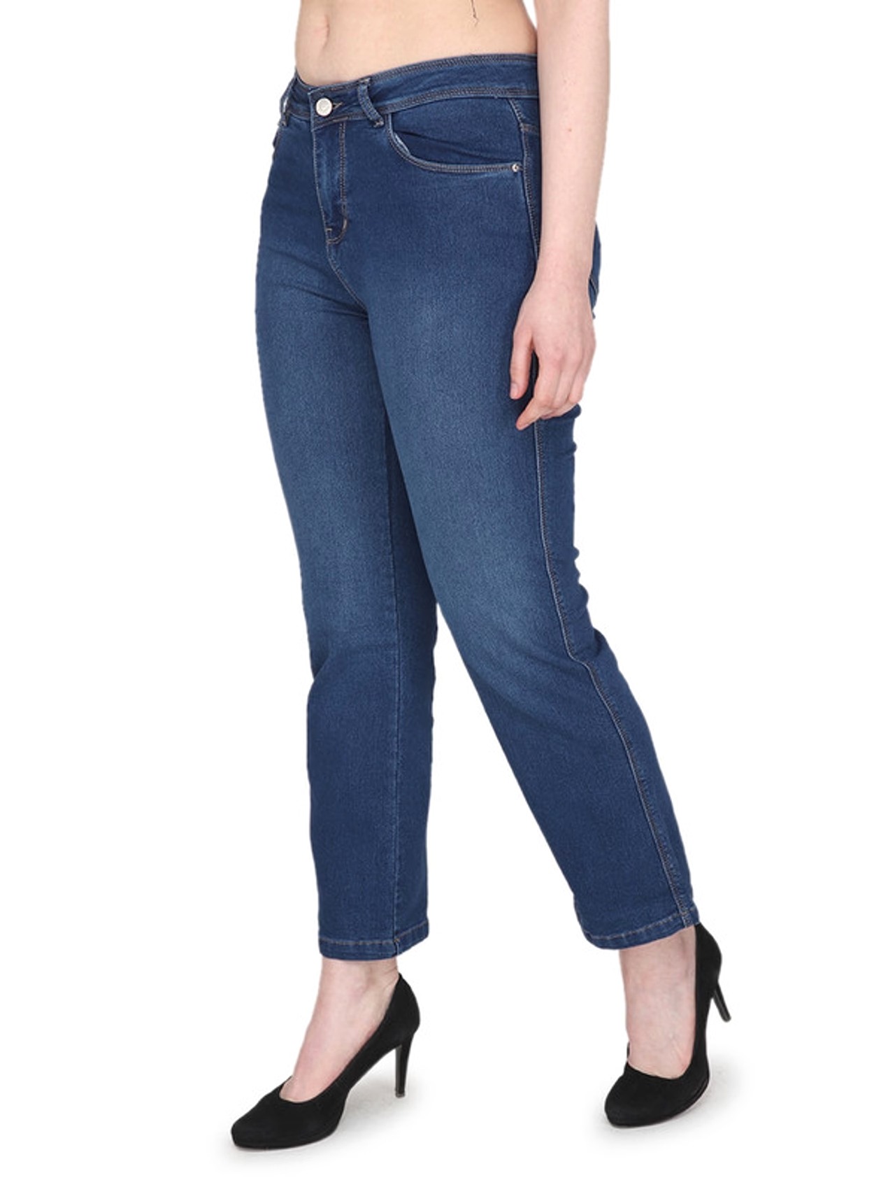 Albion By CnM Women Dark Blue Jeans
