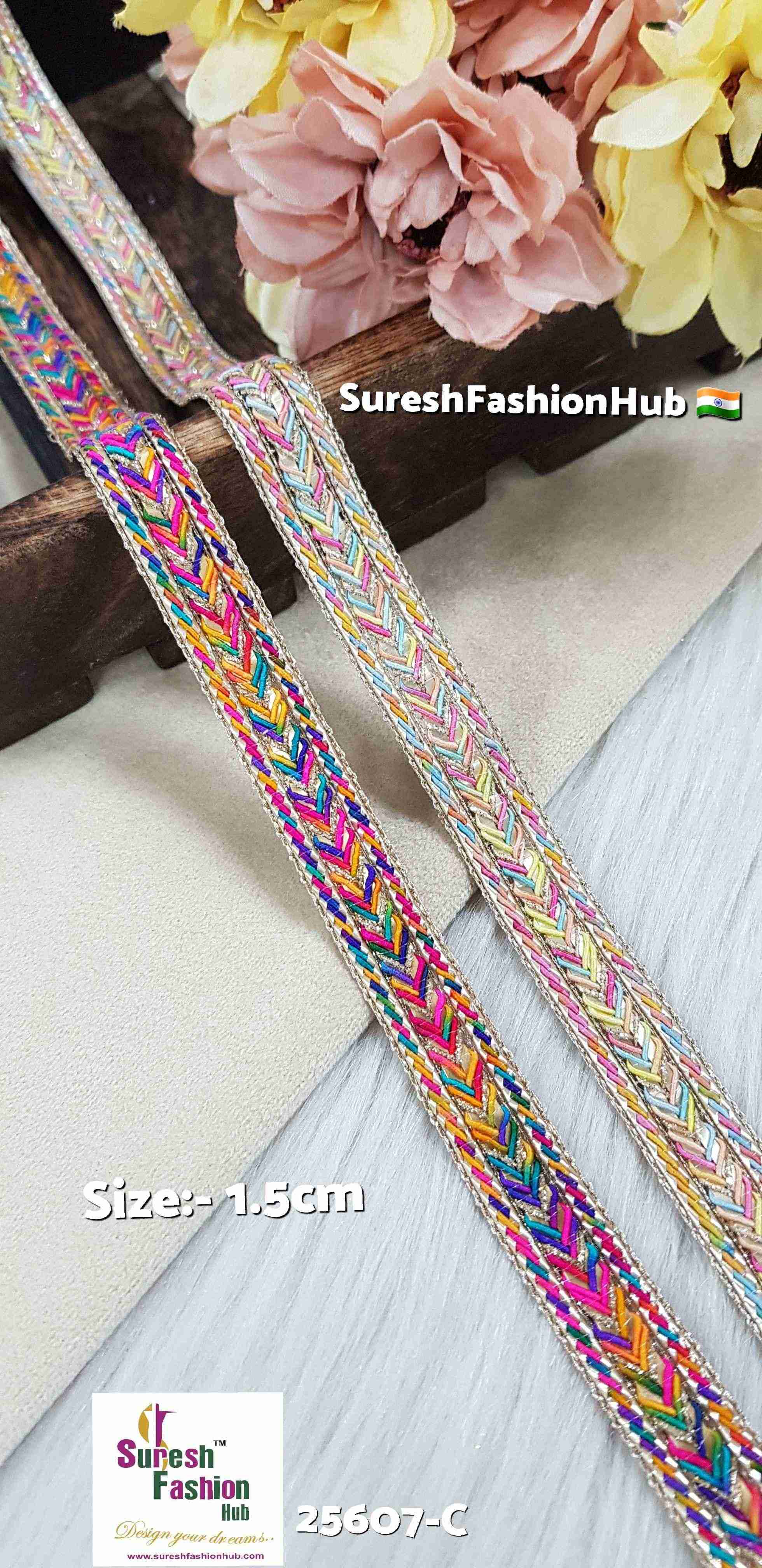 Pastel Gleam Light Multi Jari Lace