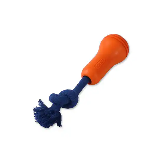 Joyser Ropper Dog Toy, Orange/Dark Blue (S-M)