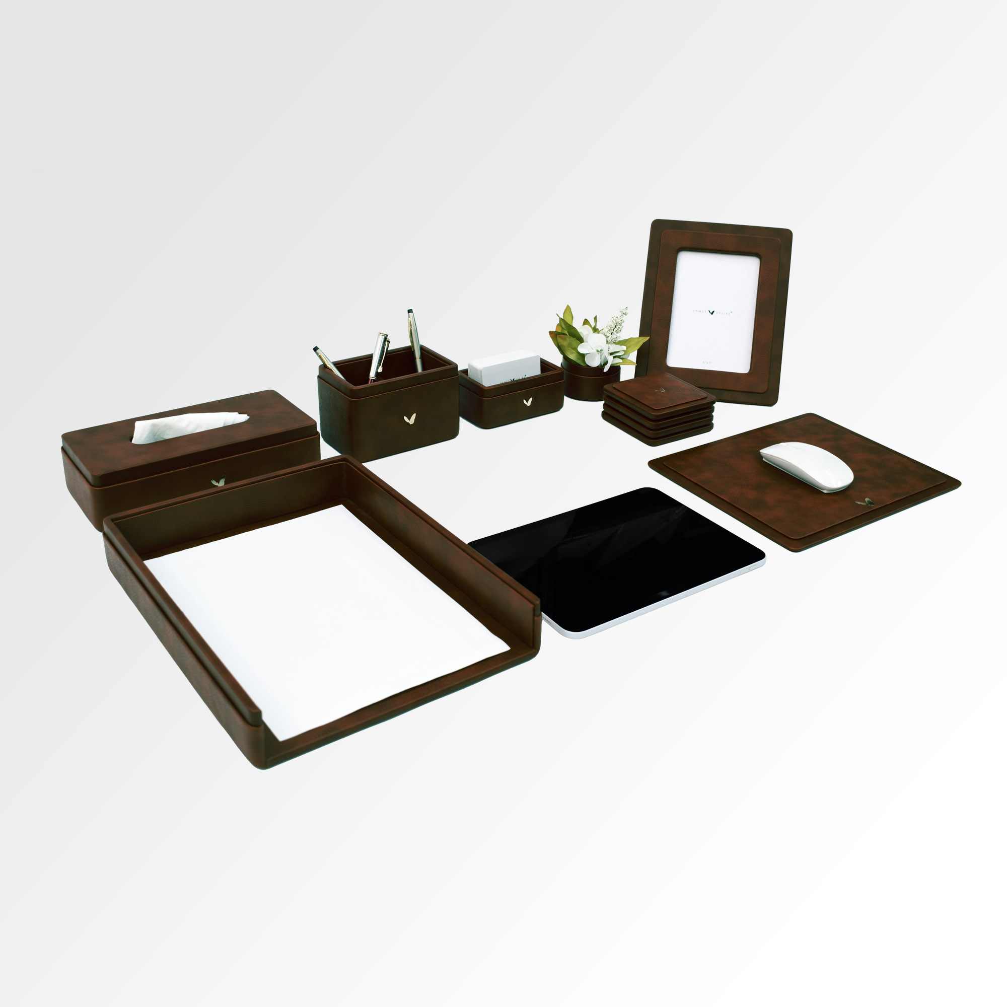 Desk Set | Light | SO8 | Classic | Brown