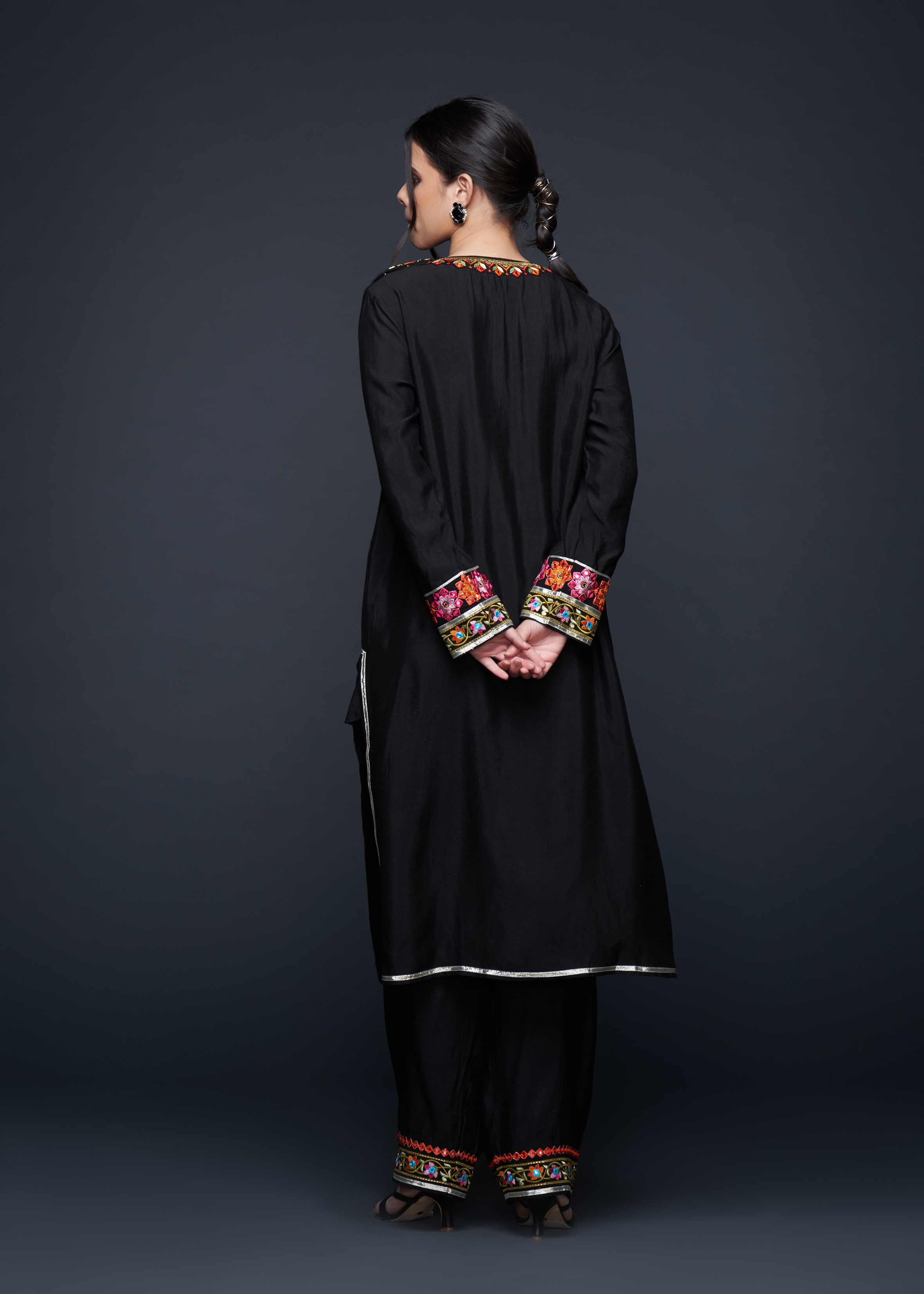 Black Zoya Kurta