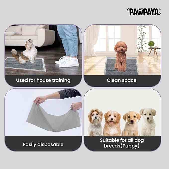 Pawpaya Training Pads Leak-Proof Ultra Absorbent for Dogs and Puppies