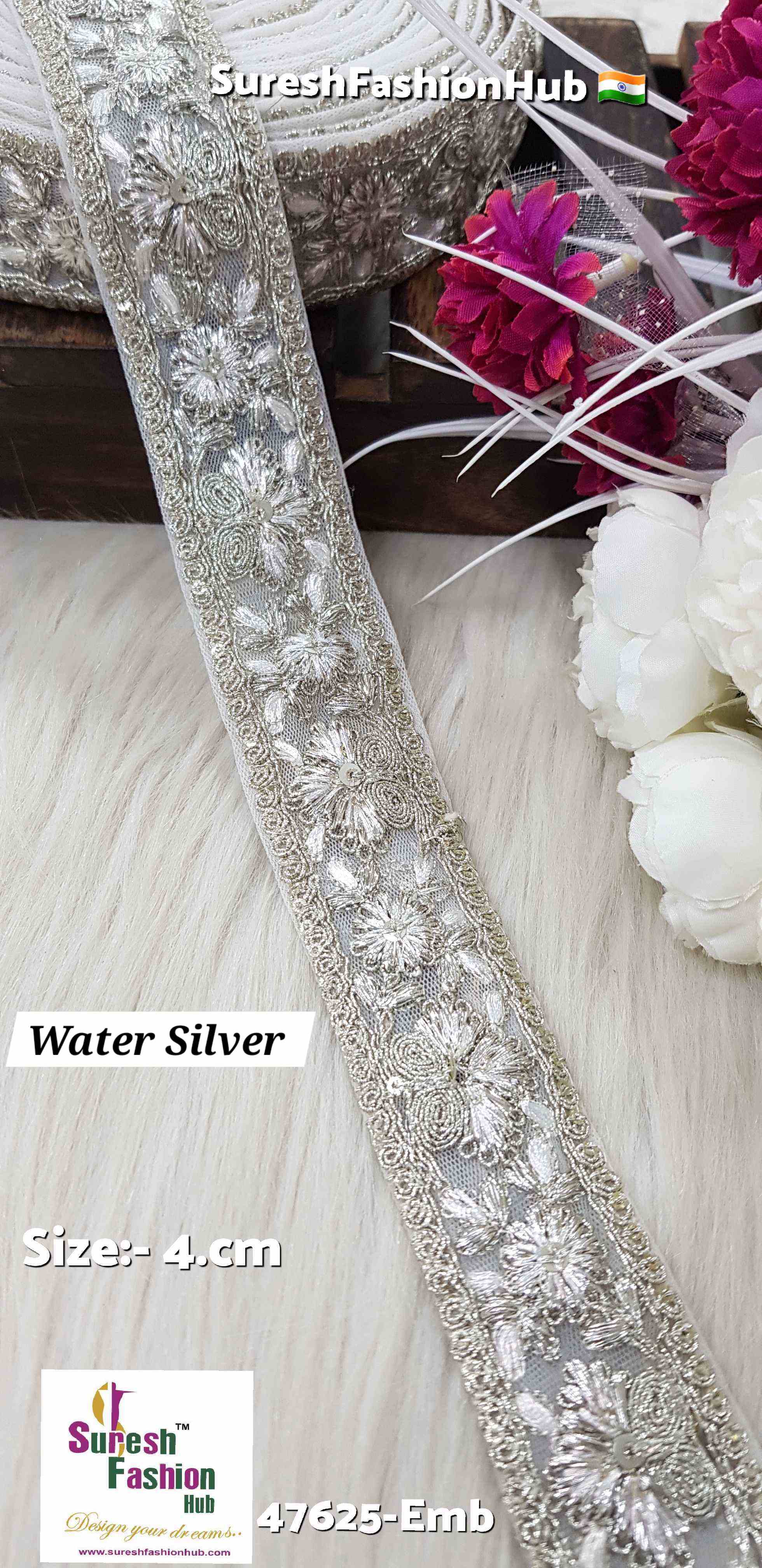 Badla & Dori Water Silver Lace