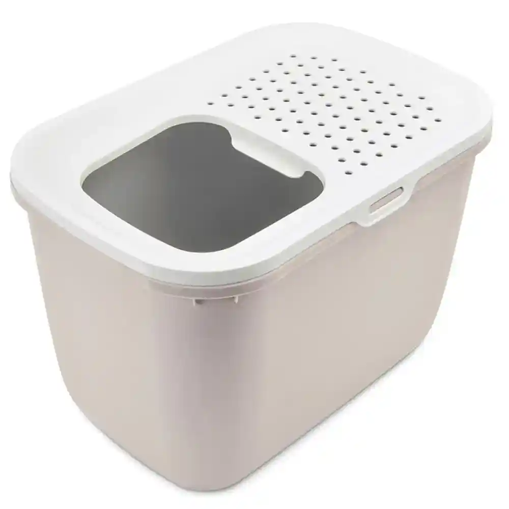 Savic Hop In Modern Cat Litter Tray Mocha- 23 x 15 x 15 inch