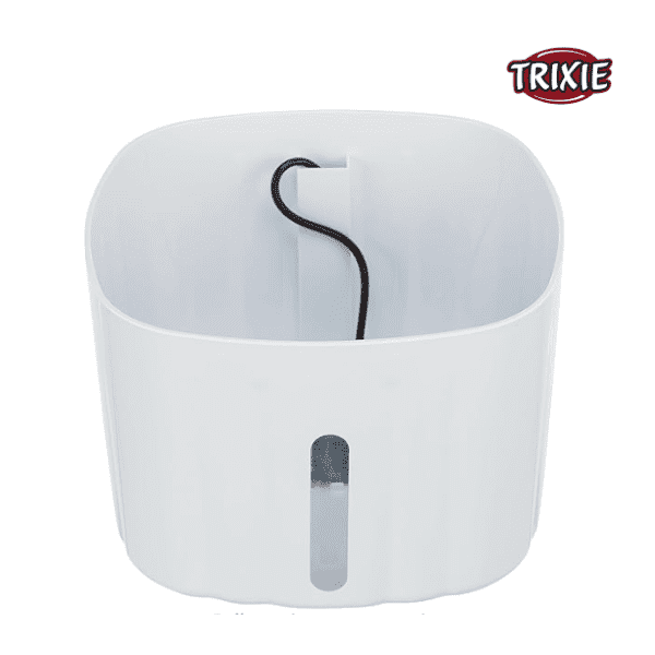 Trixie Drinking Fountain 2 L - White-Grey (18.5x13x18.5cm)