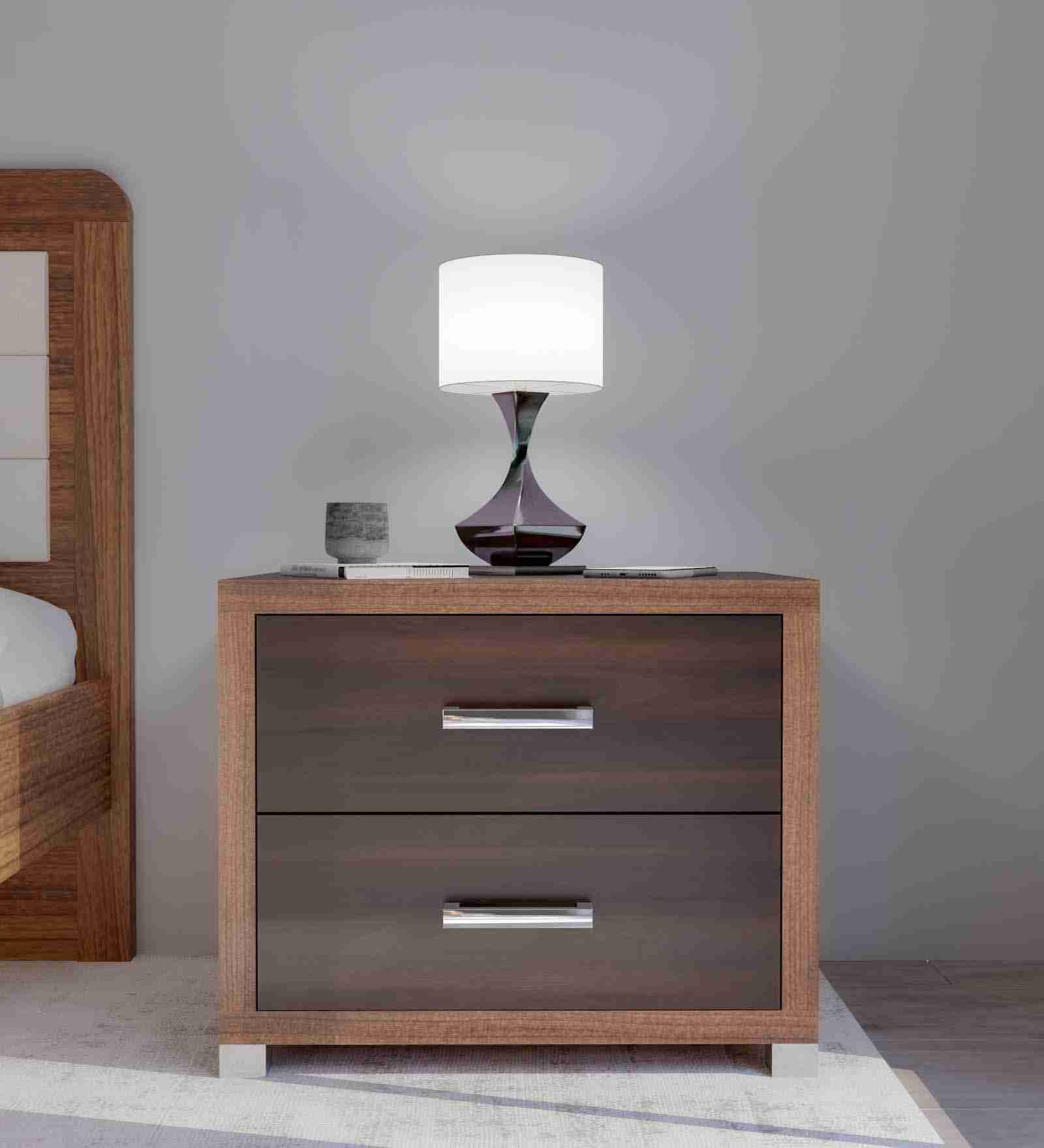 neudot Denver Bedside Table - Leon Teak (DIY)