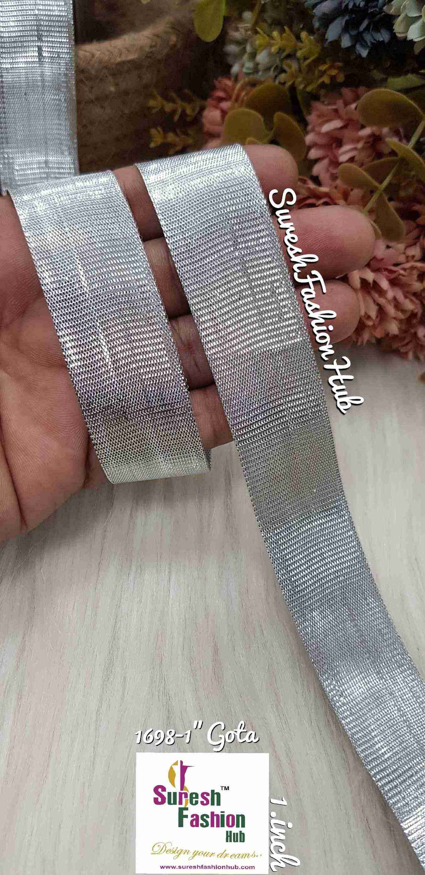 Silver Scaled Thick Designer Trim