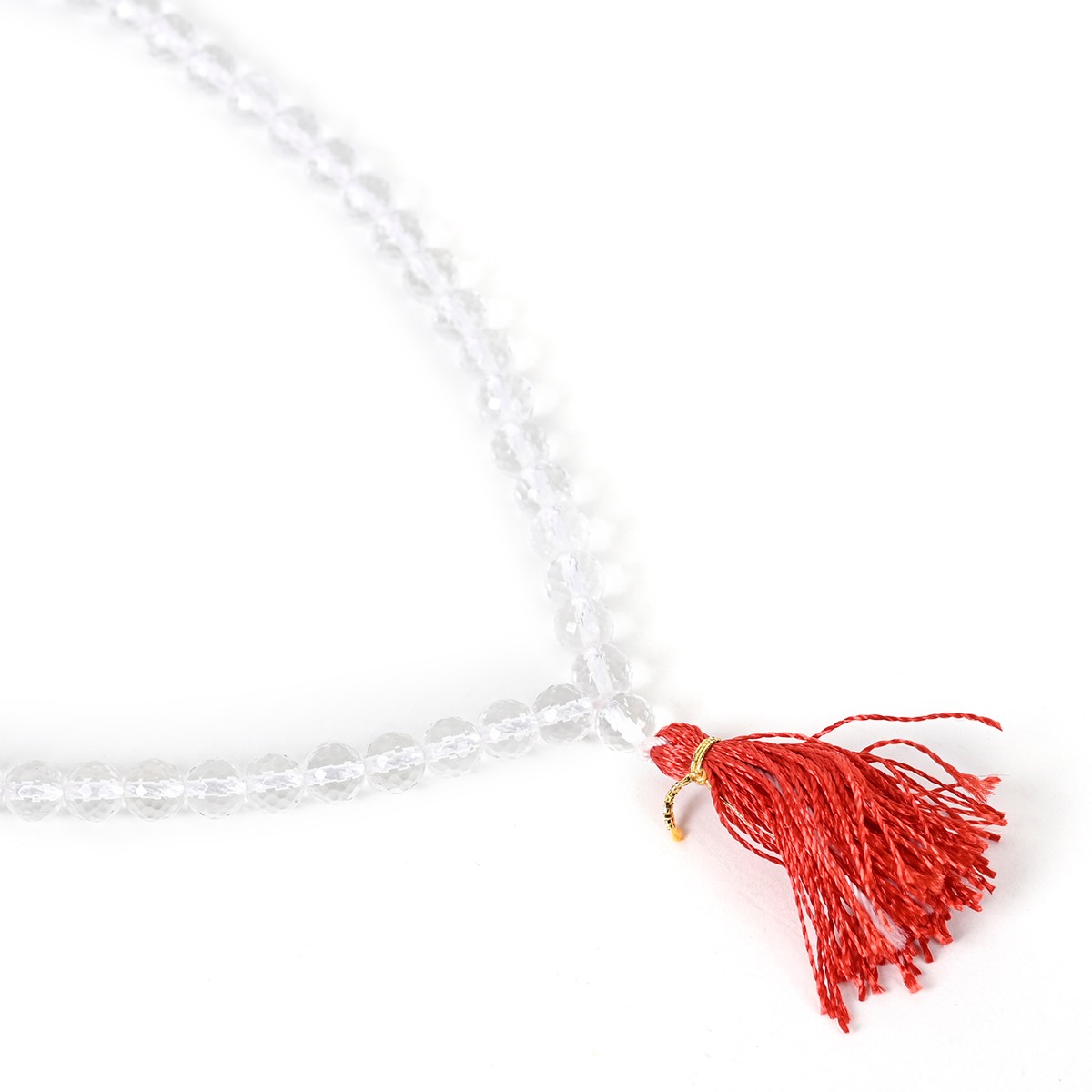 Shiv Ratan Kendra Sphatic Mala for Prayer, Healing, Meditation & Emotional Well Being II 108+1 Bead II Length: 30-35 CM II Weight: 30-40 Grams II