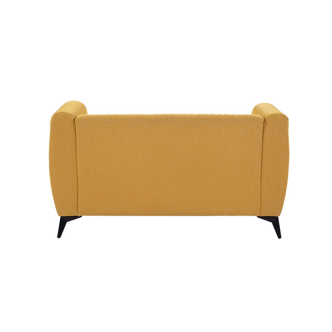 neudot Diva Sofa for Living Room |2 Persons Sofa|Premium Fabric with Cushioned Armrest | Solid Wood Frame|2 Seater in Husky Yellow Color