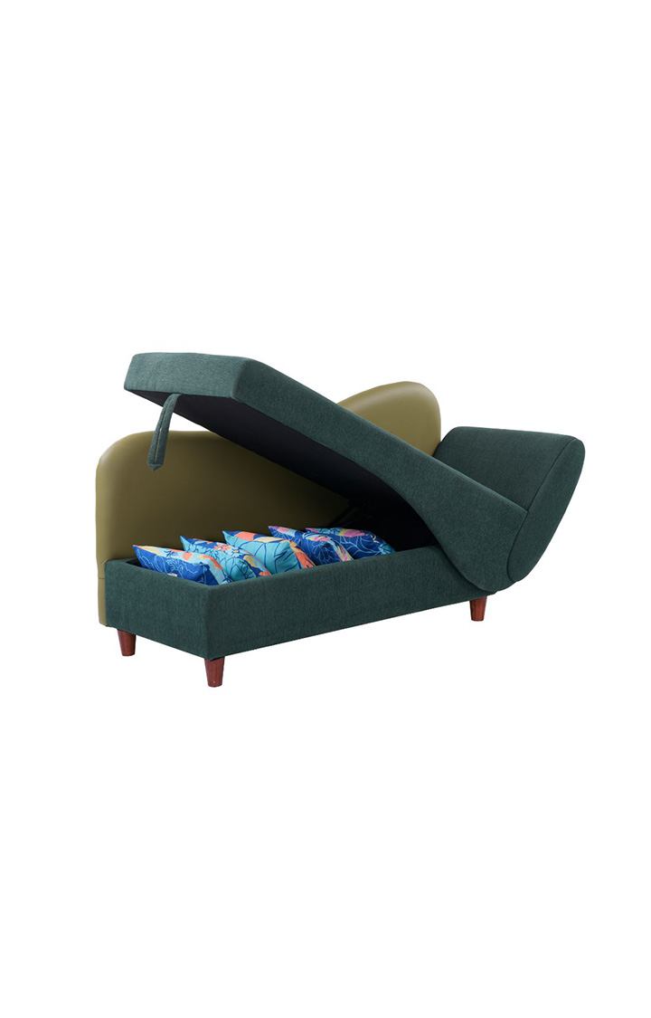 Viva Storage RHS Chaise Lounger Castle Green Colour