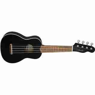 Fender Venice Soprano Ukulele, 12 Fret, C Neck, Walnut Fingerboard, Satin, Black 0971610706 3