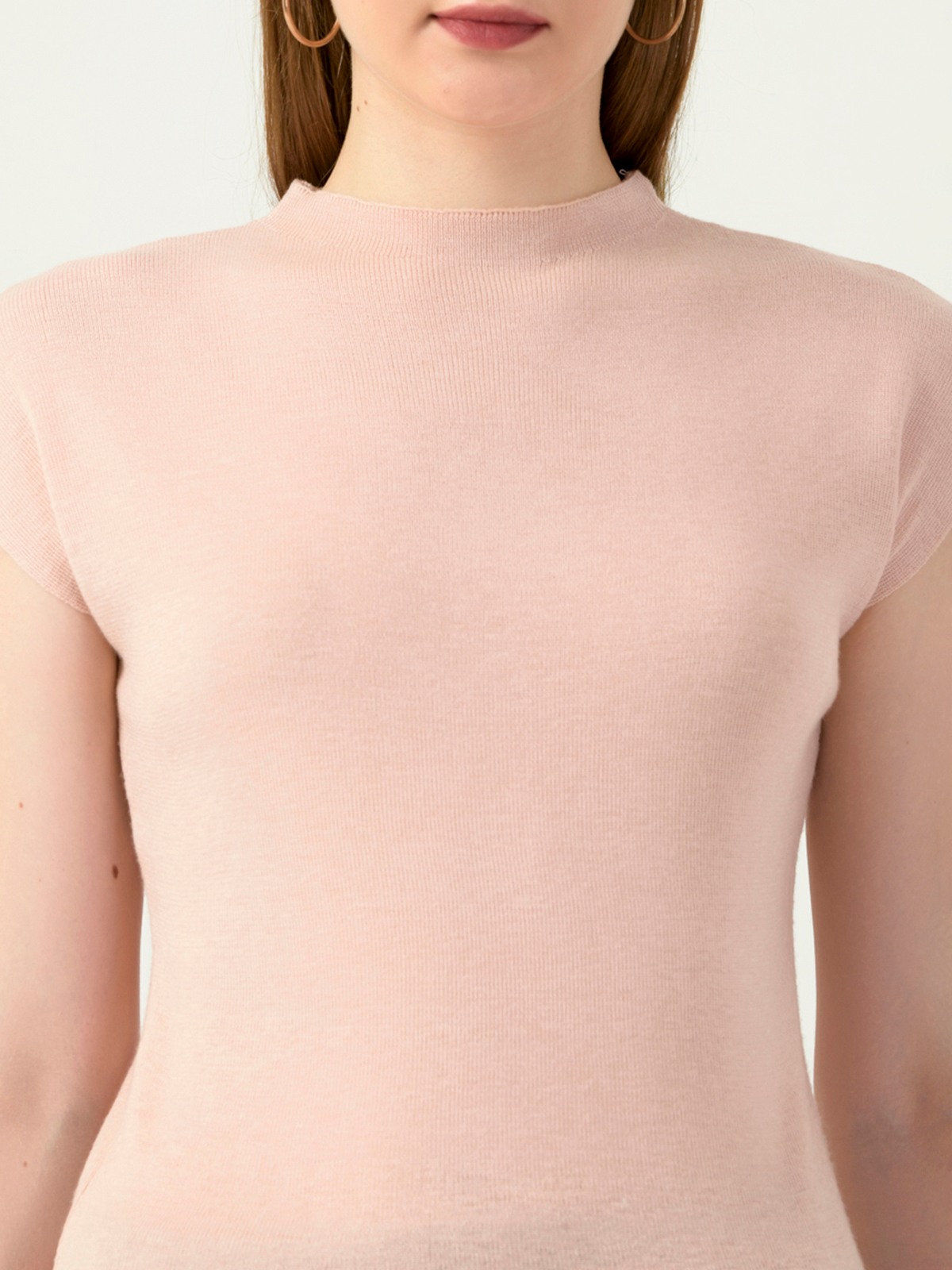 Albion Women Smart Premium Peach T-Shirt