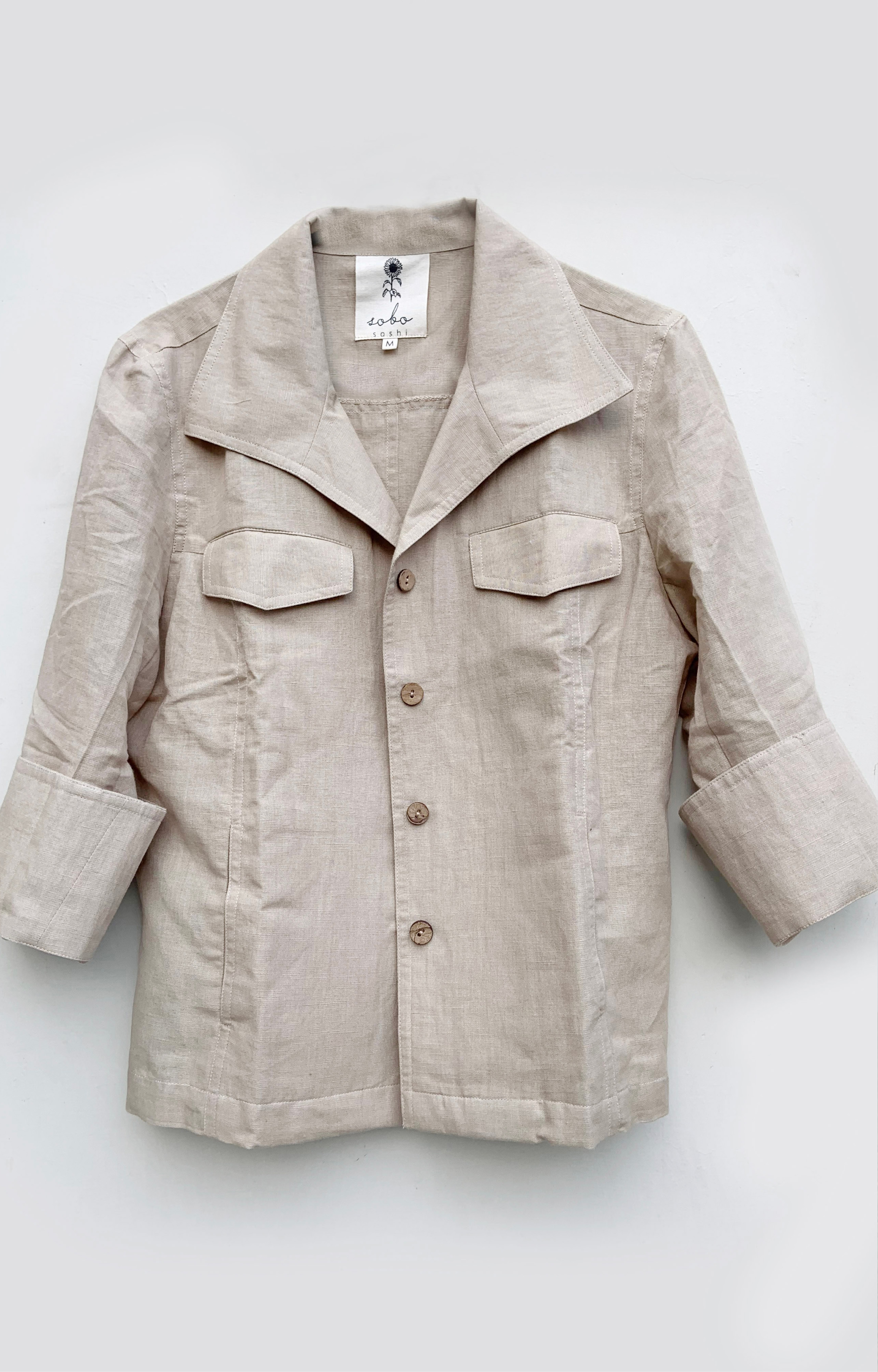 Ivory Paneled Jacket