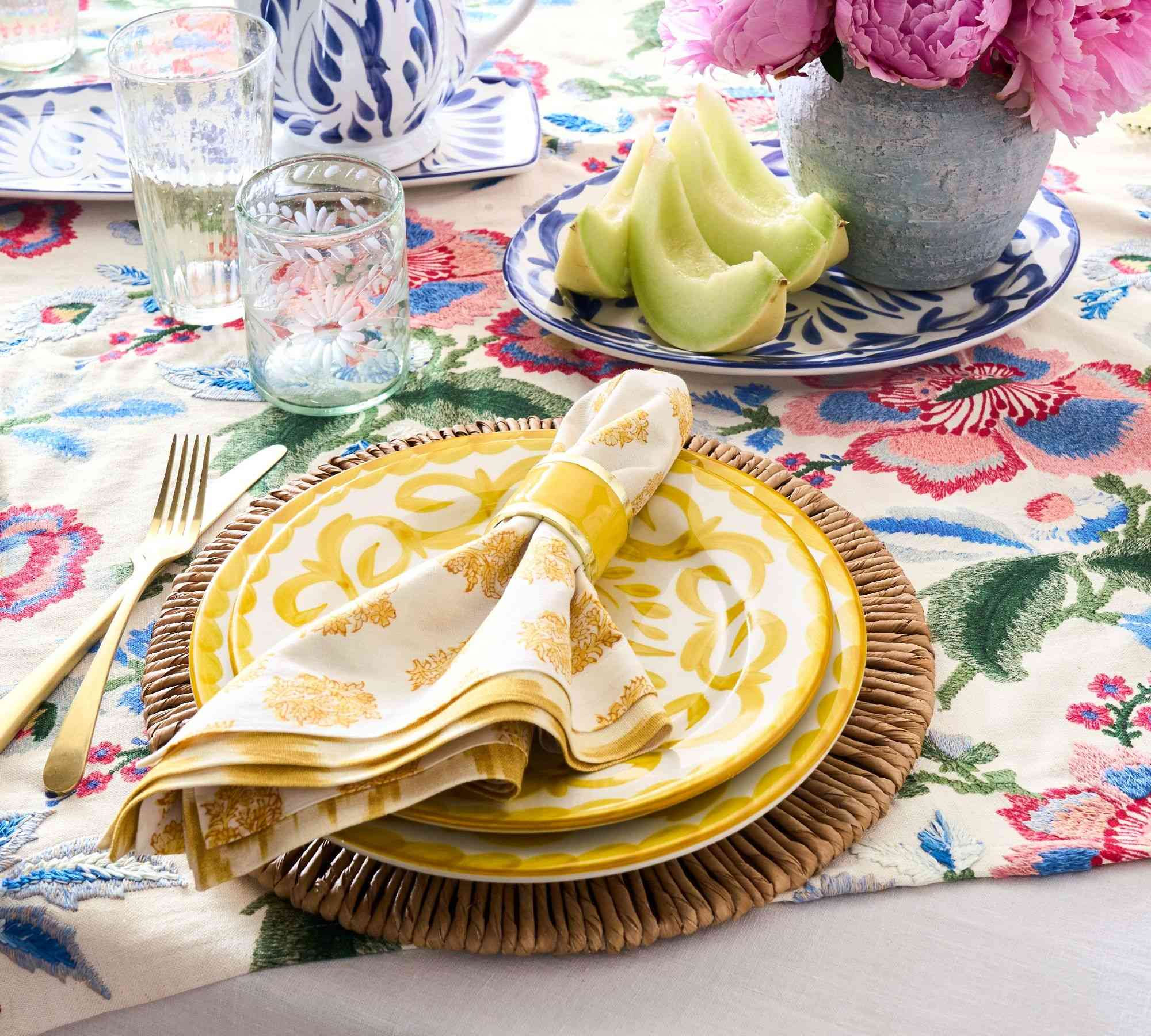 Pottery Barn | Puebla Porcelain Dinner Plates