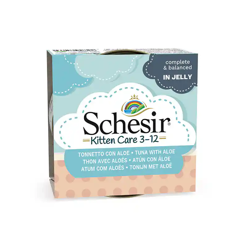 Schesir Tuna Whole Meat And Rice With Aloe Vera In Jelly Cat Wet Food, 85 g
