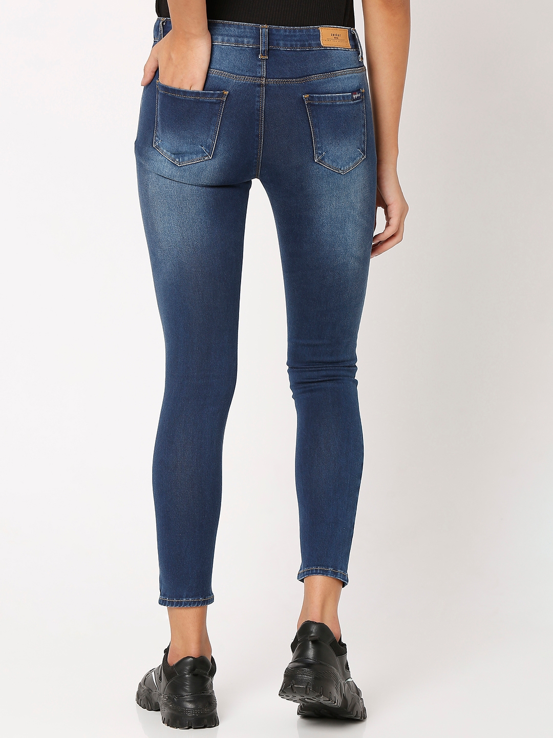 spykar | Women's Blue Cotton Straight Jeans 3