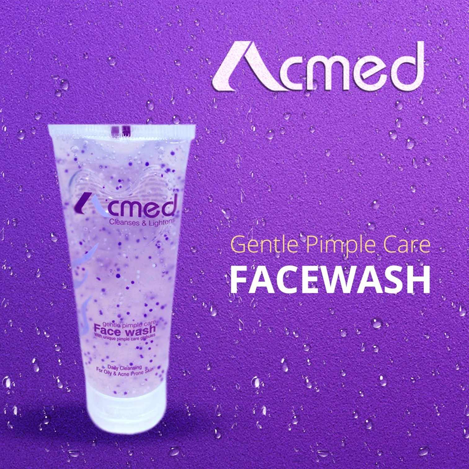 Acmed Pimple Care Face Wash for Acne Prone Skin (70grams) : Pack of 5