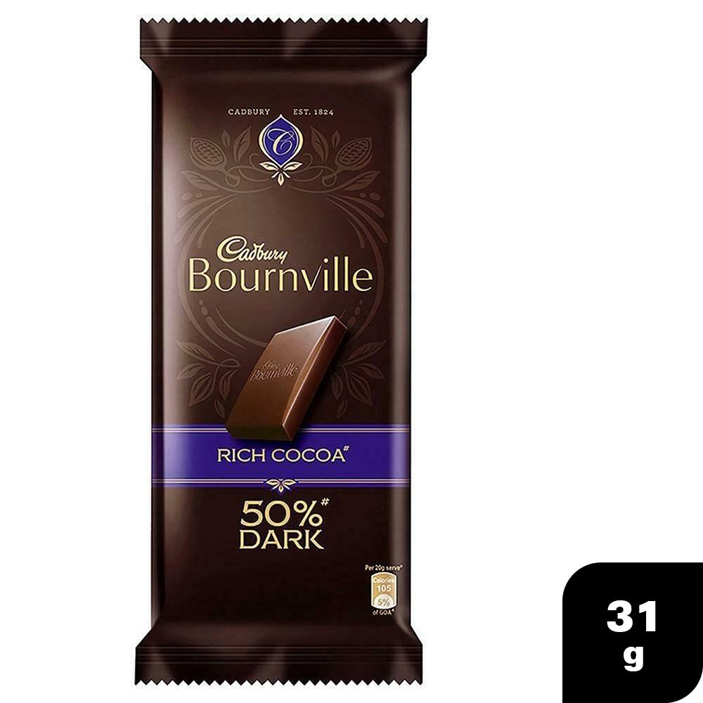 Cadbury Bournville Rich Cocoa Dark Chocolate 31 G
