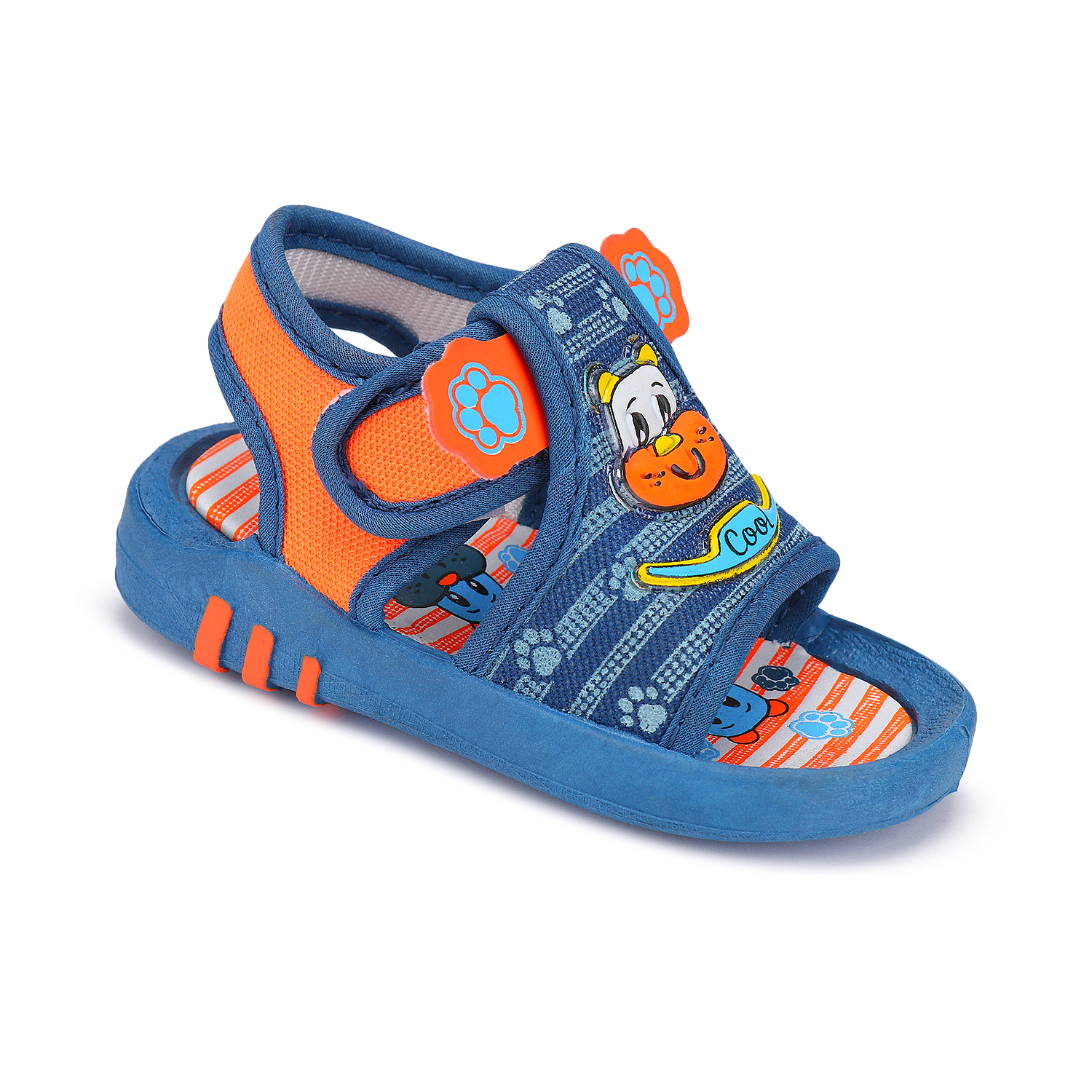 Camro Jingle 3 Blue/Orange Kiddy Sandals