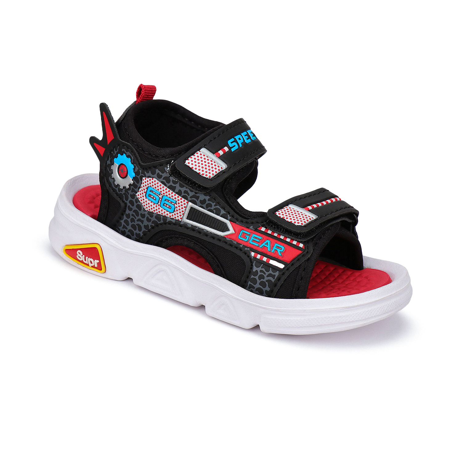 Camro Kids Supr 3 White Red Eva Sandal