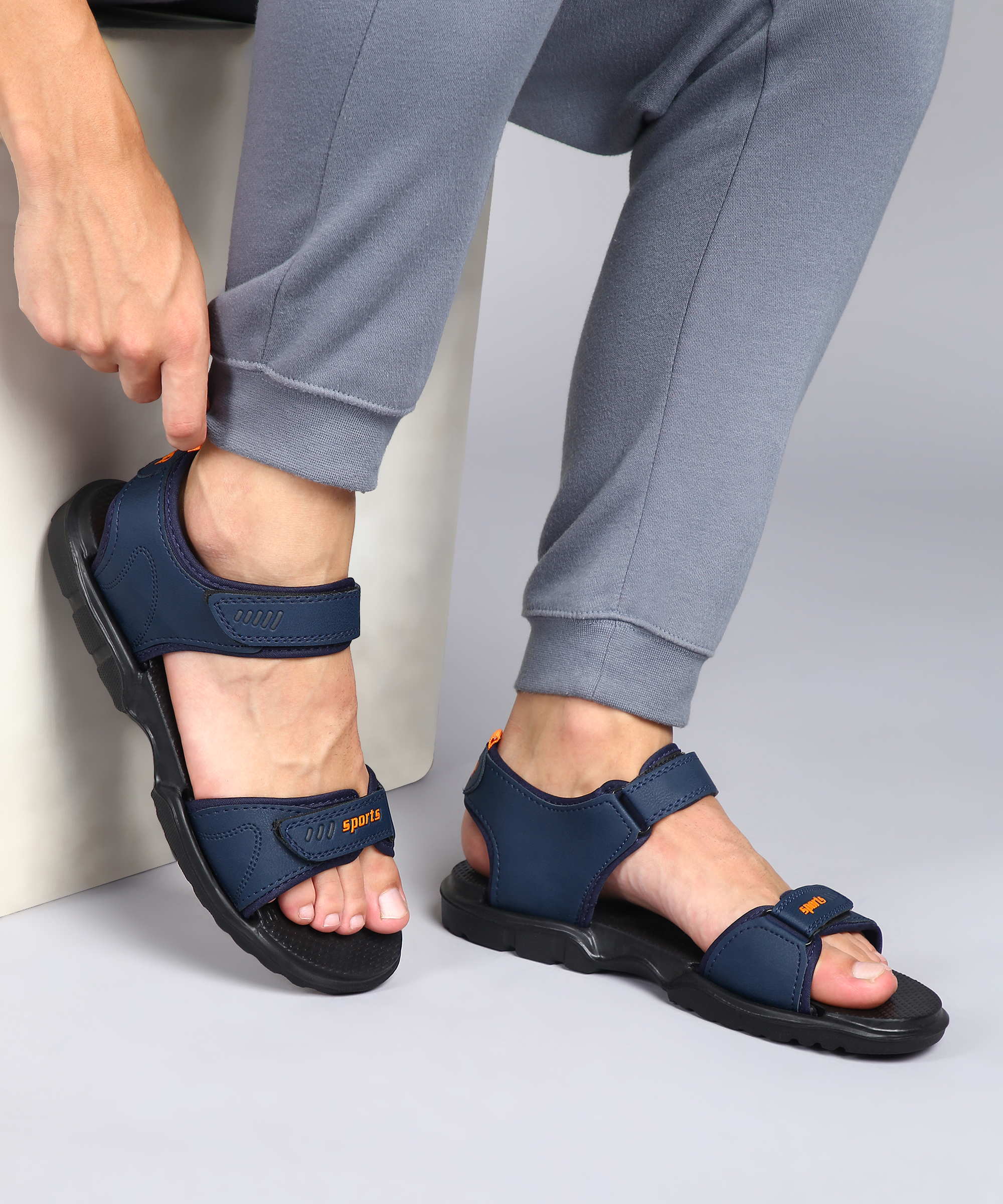 Camro X1 Blue/Orange Mens Eva Sandals