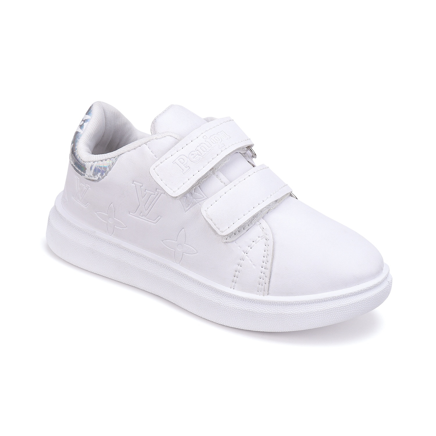 Camro Zara 2 White/Silver Boys Sneakers
