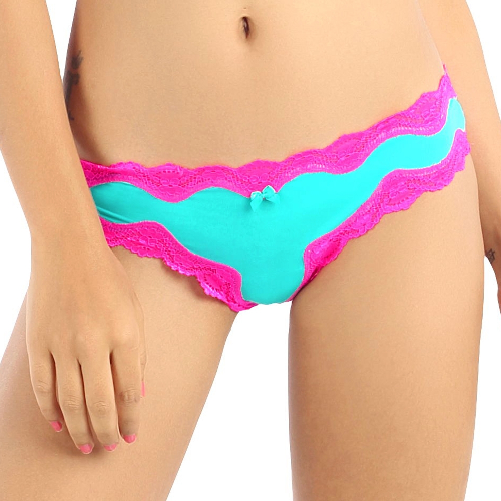 CANDYSKIN | Candyskin Thong with Lace Trim Panty  0