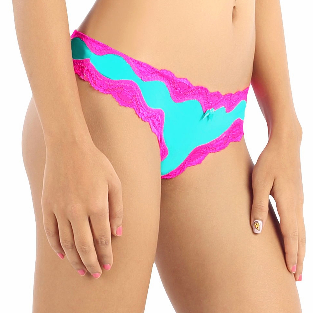 CANDYSKIN | Candyskin Thong with Lace Trim Panty  1