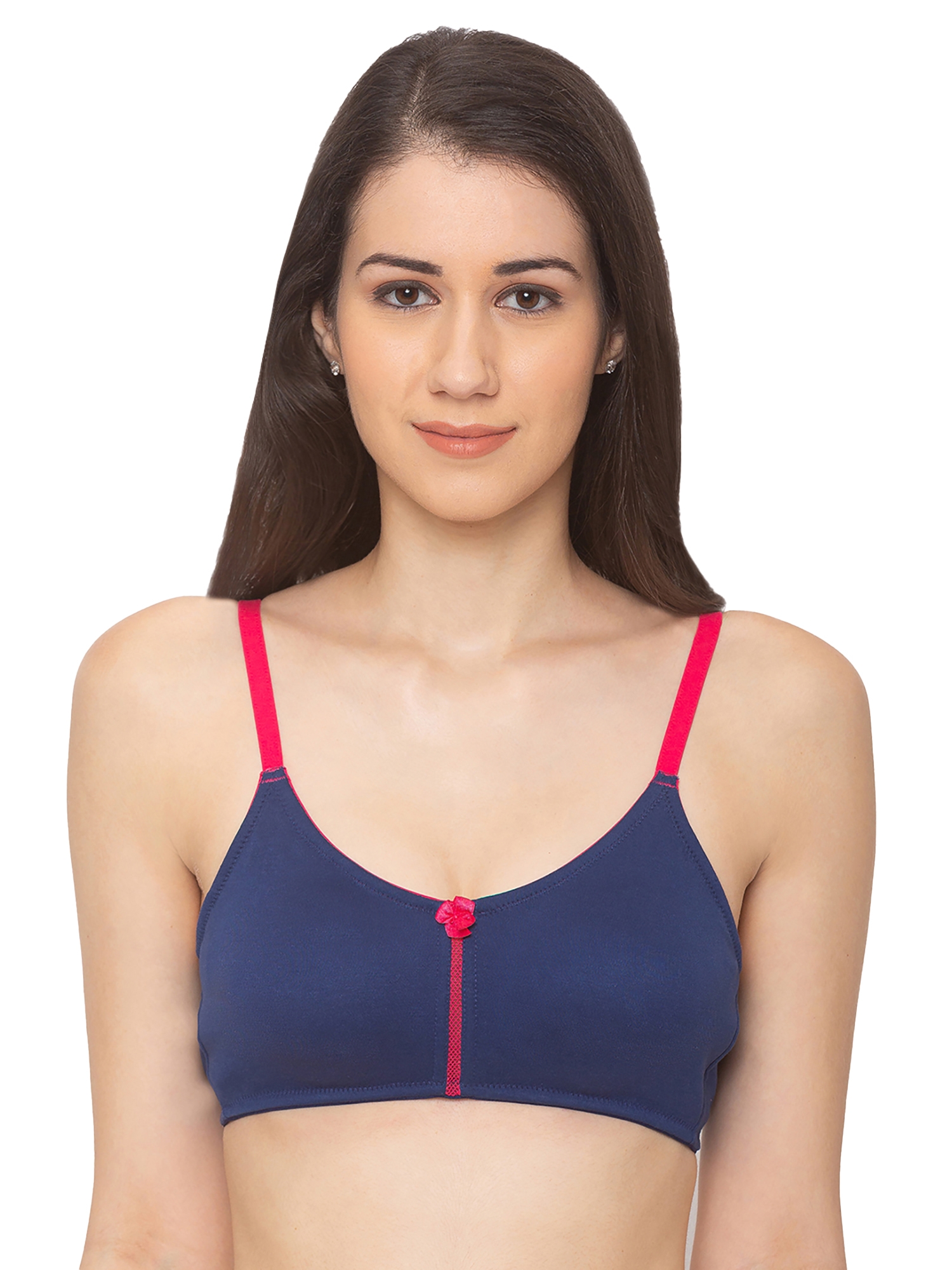 CANDYSKIN | Candyskin Women's DarkBlue Full Support Cotton Non-Padded Wirefree Full Coverage 0