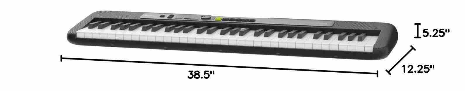 لوحة مفاتيح كاسيو LK-S250 المحمولة ذات 61 مفتاحًا بإضاءة خلفية، لون أسود 8