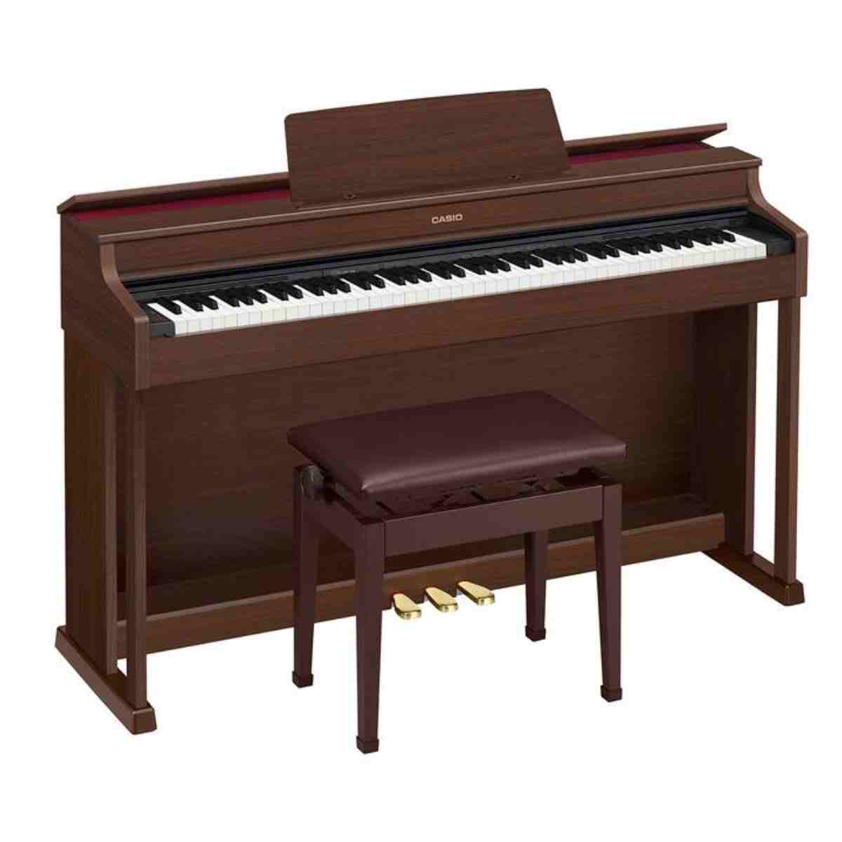 Casio AP-470 Celviano 88-Key Weighted Digital Piano, Brown