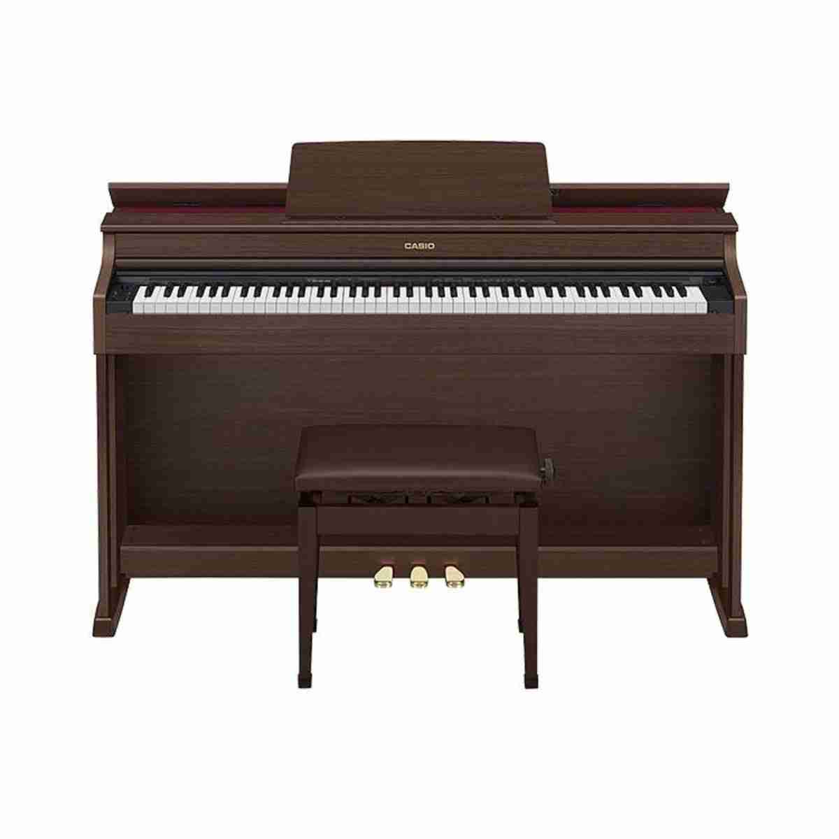 Casio AP-470 Celviano 88-Key Weighted Digital Piano, Brown 2