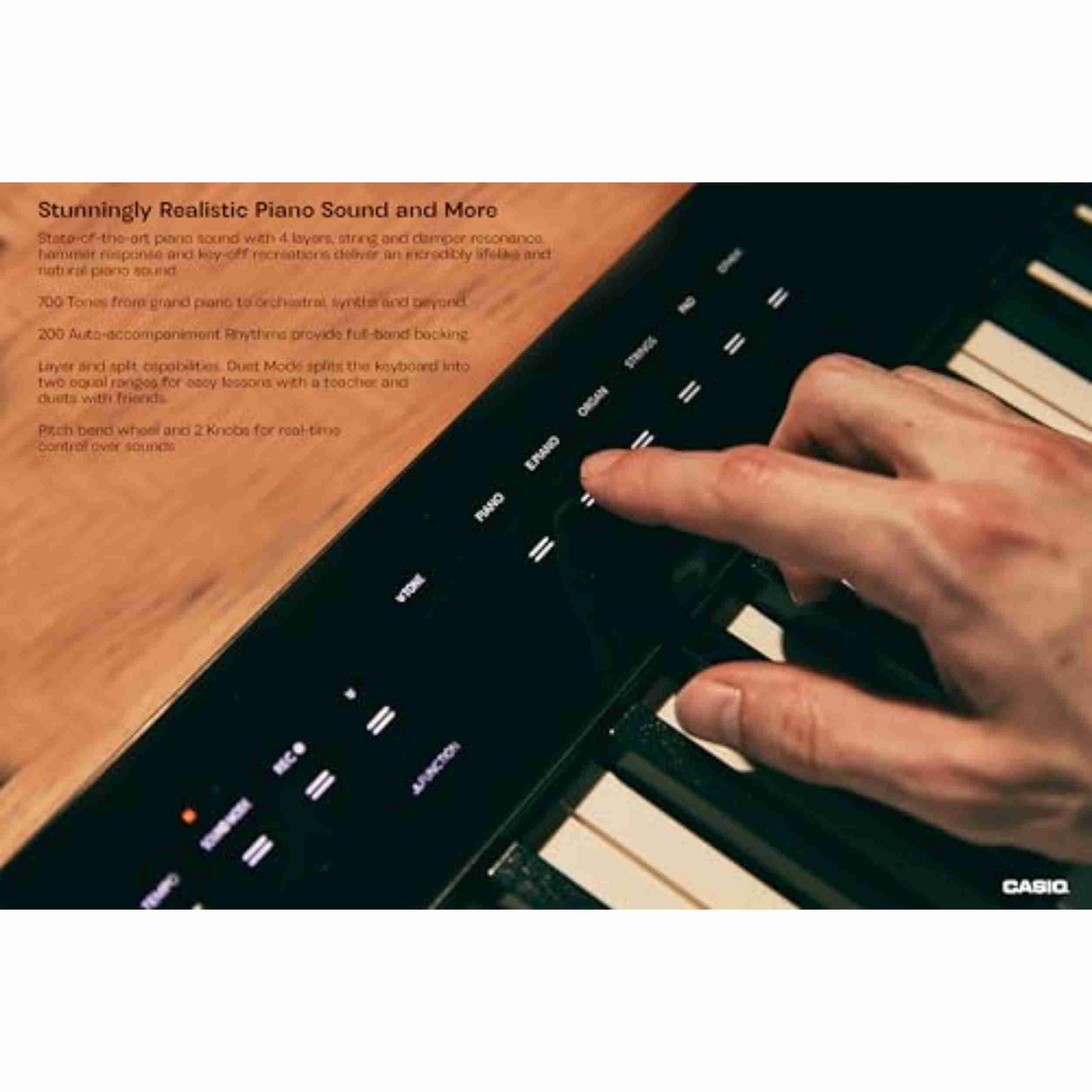 Casio Privia PX-S3100 88-Key Weighted Slim Digital Piano, Black 3