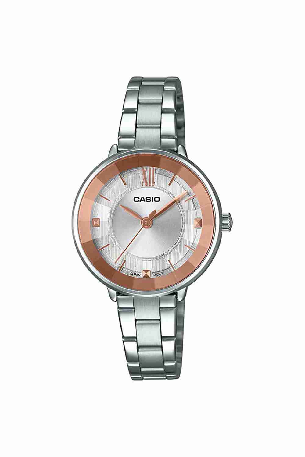 Enticer Women's 30 mm Analogue Quartz Watch - Silver Dial with Silver Stainless Steel Strap (WCAG1733)