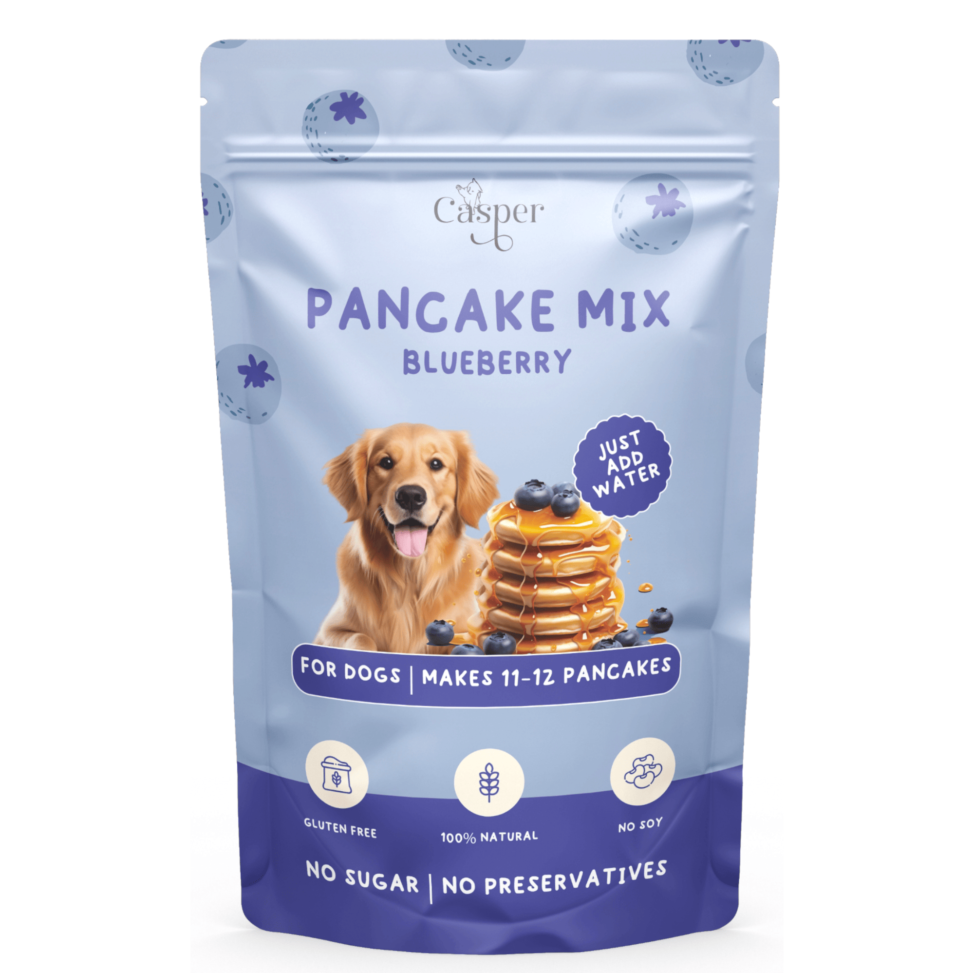 Casper Pancake Mix Blueberry Flavour Dog Treat - 250g
