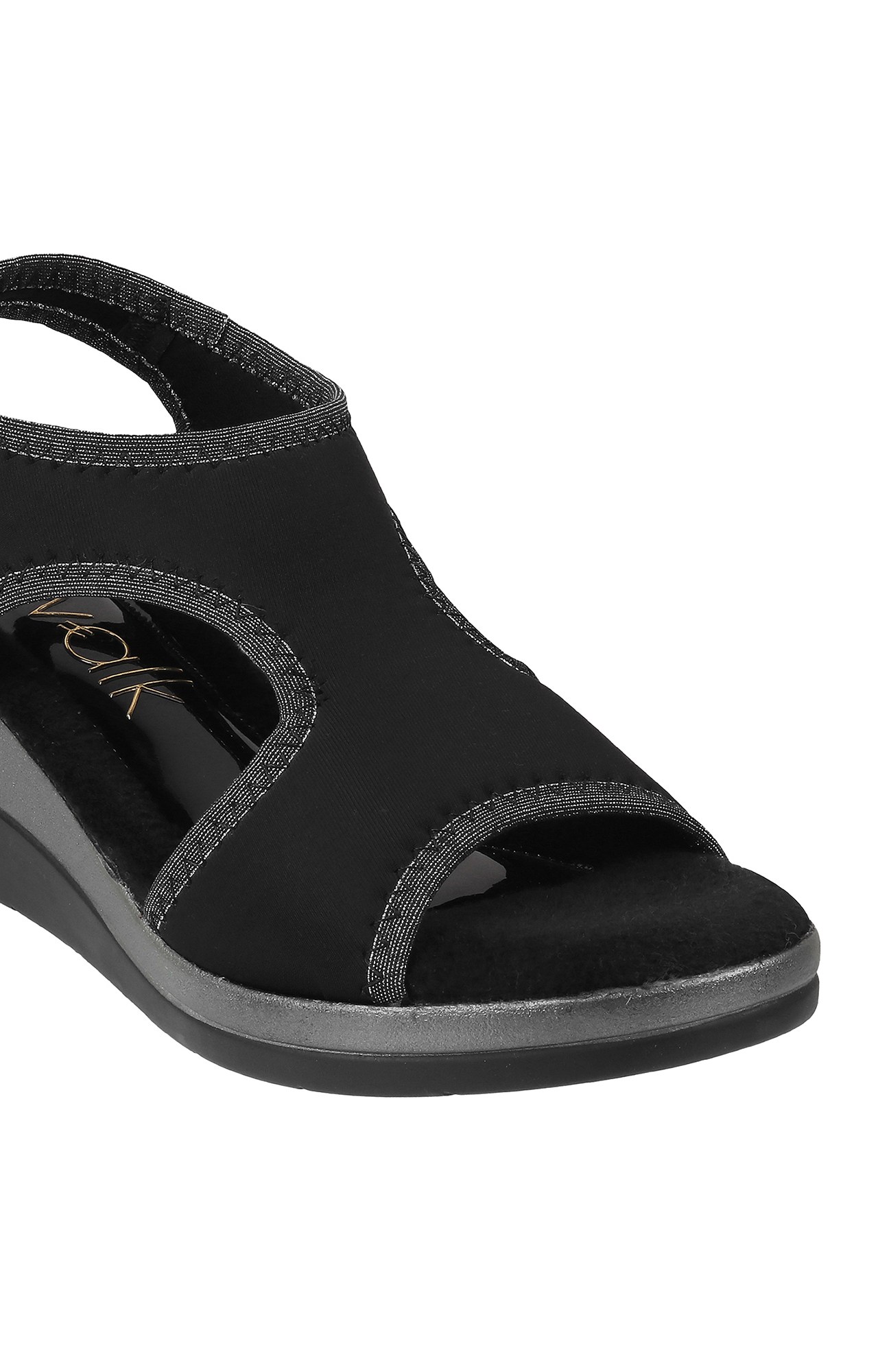 Women Stylised Platforms Black Sandals