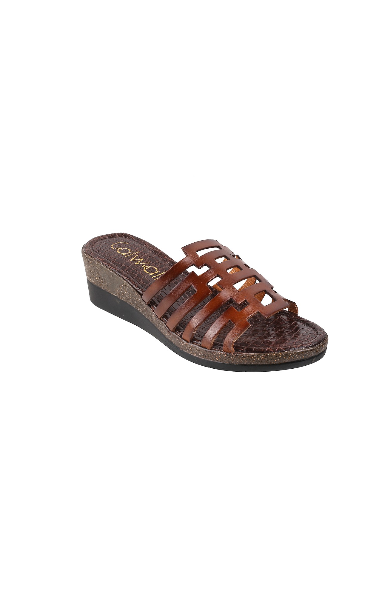 Women Stylised Platforms Brown Sandals