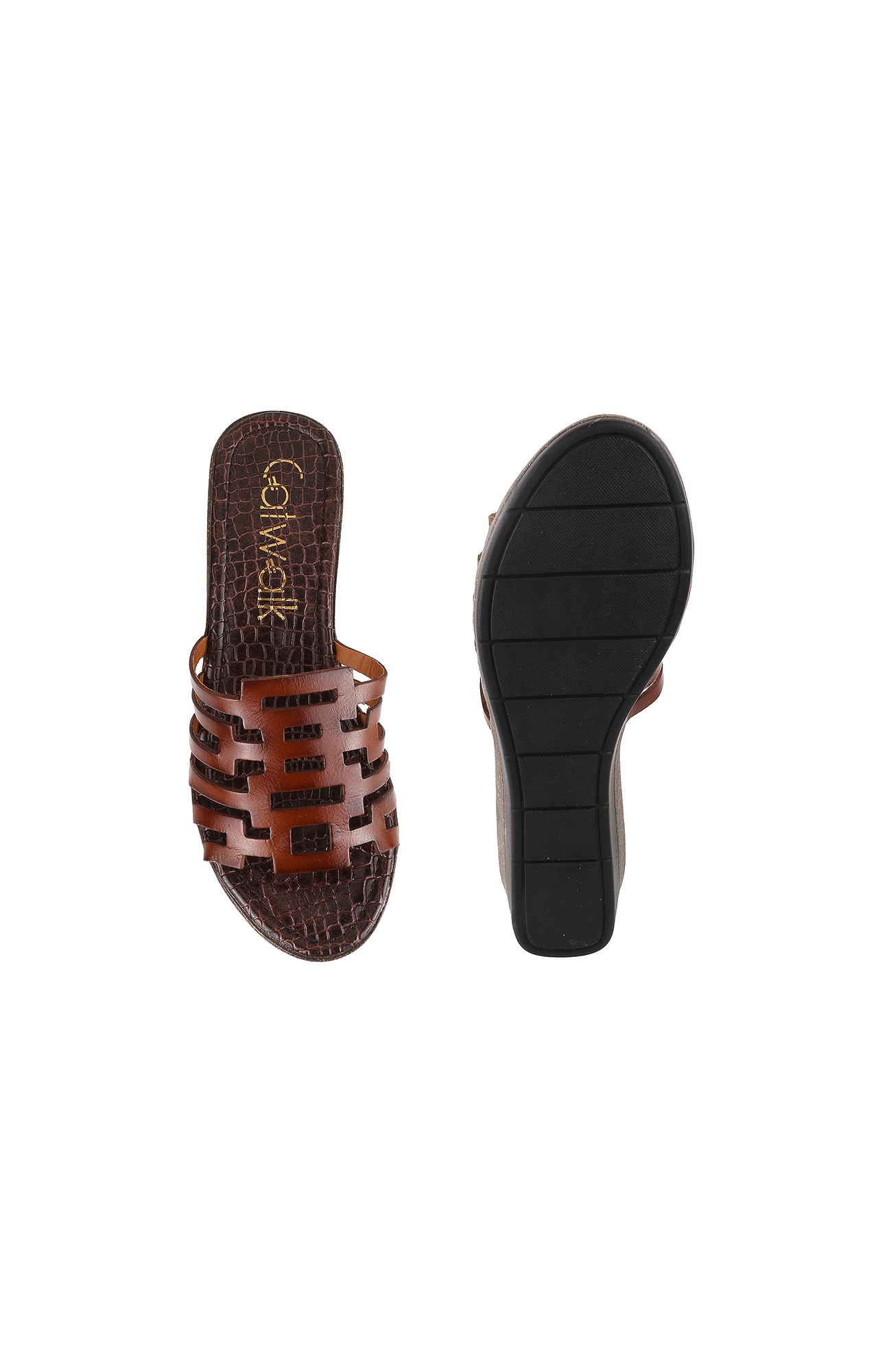 Women Stylised Platforms Brown Sandals
