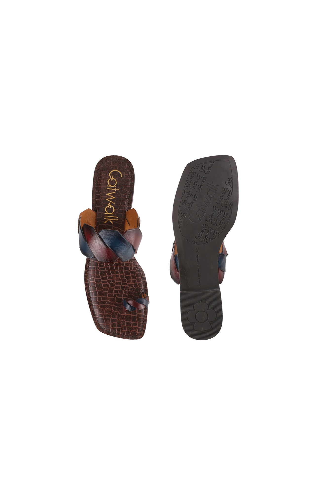 Women Stylised Platforms Blue Sandals