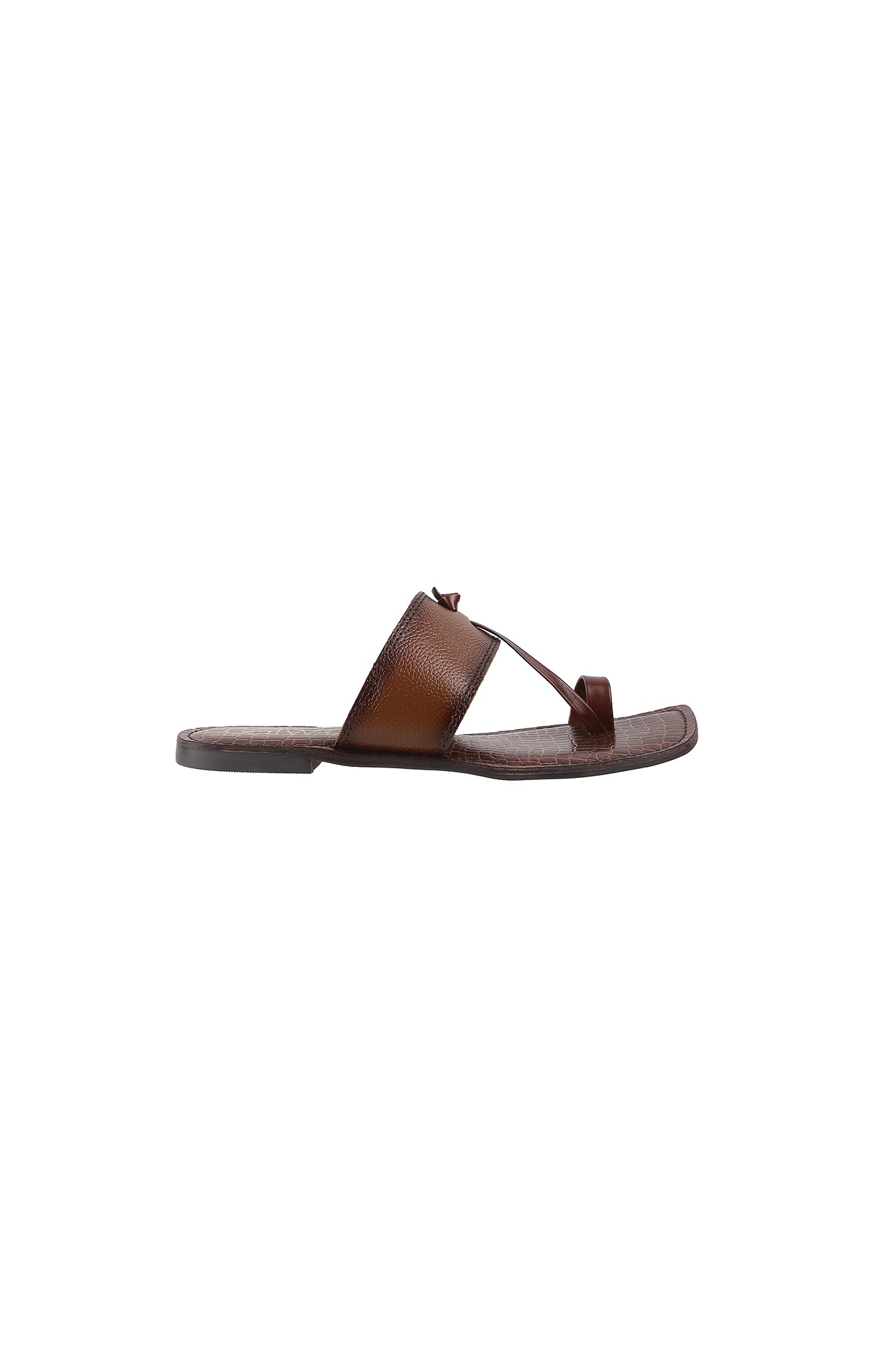 Women Stylised T-Strap Brown Sandals