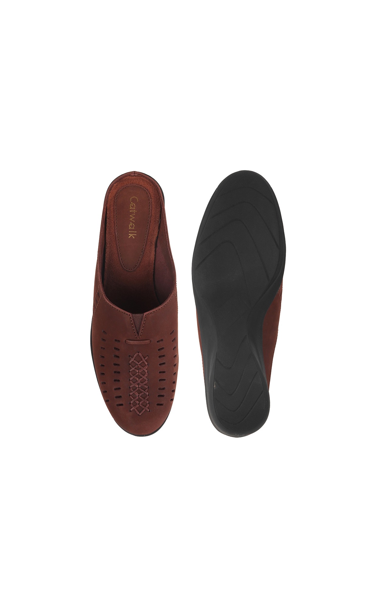 Women Stylised Wedges Brown Sandals