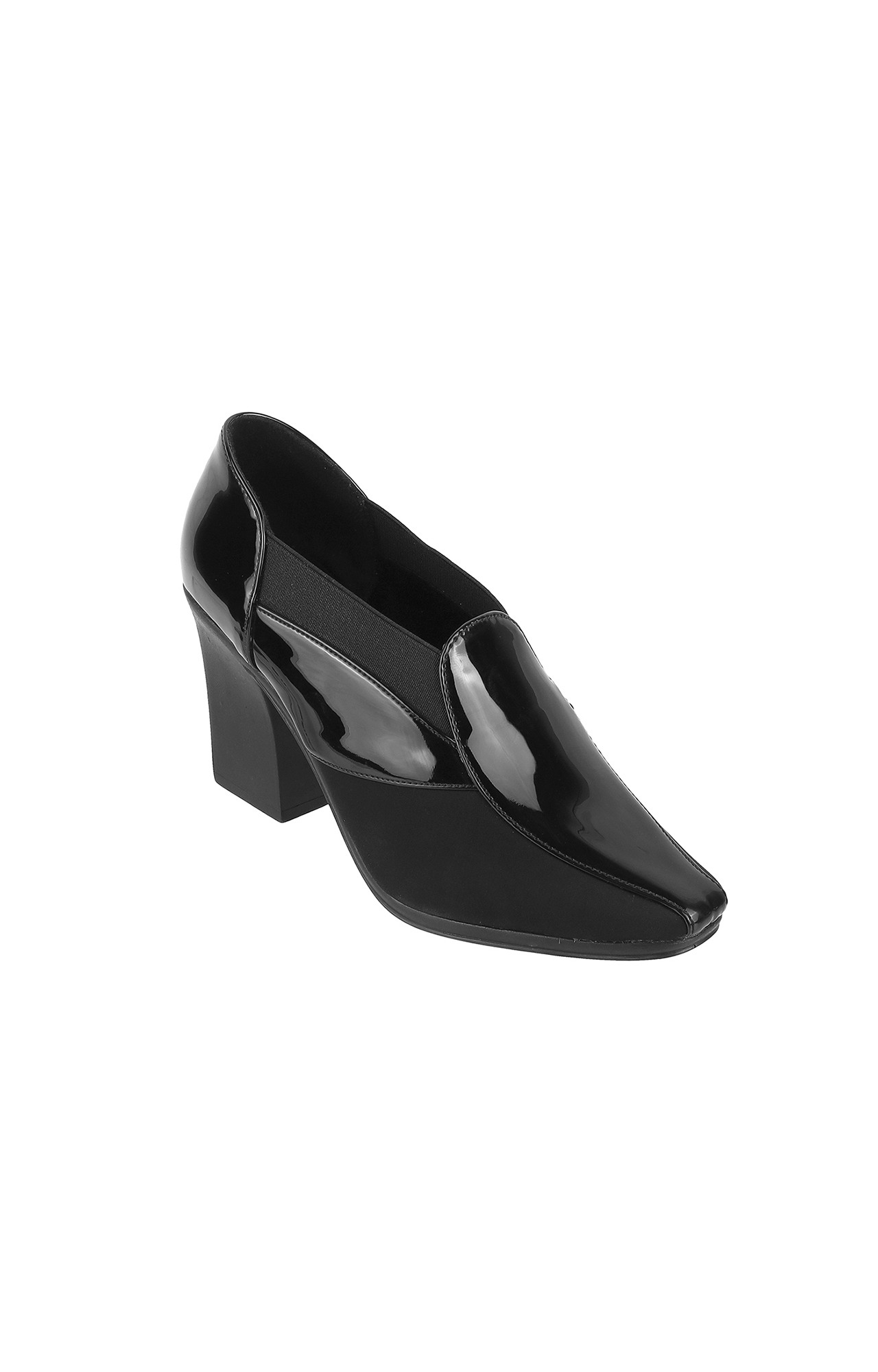 Women Stylised Chunky Heels Black Sandals