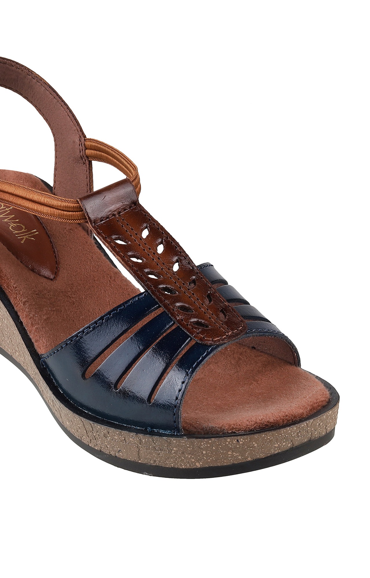 Women Stylised Wedges Blue Sandals