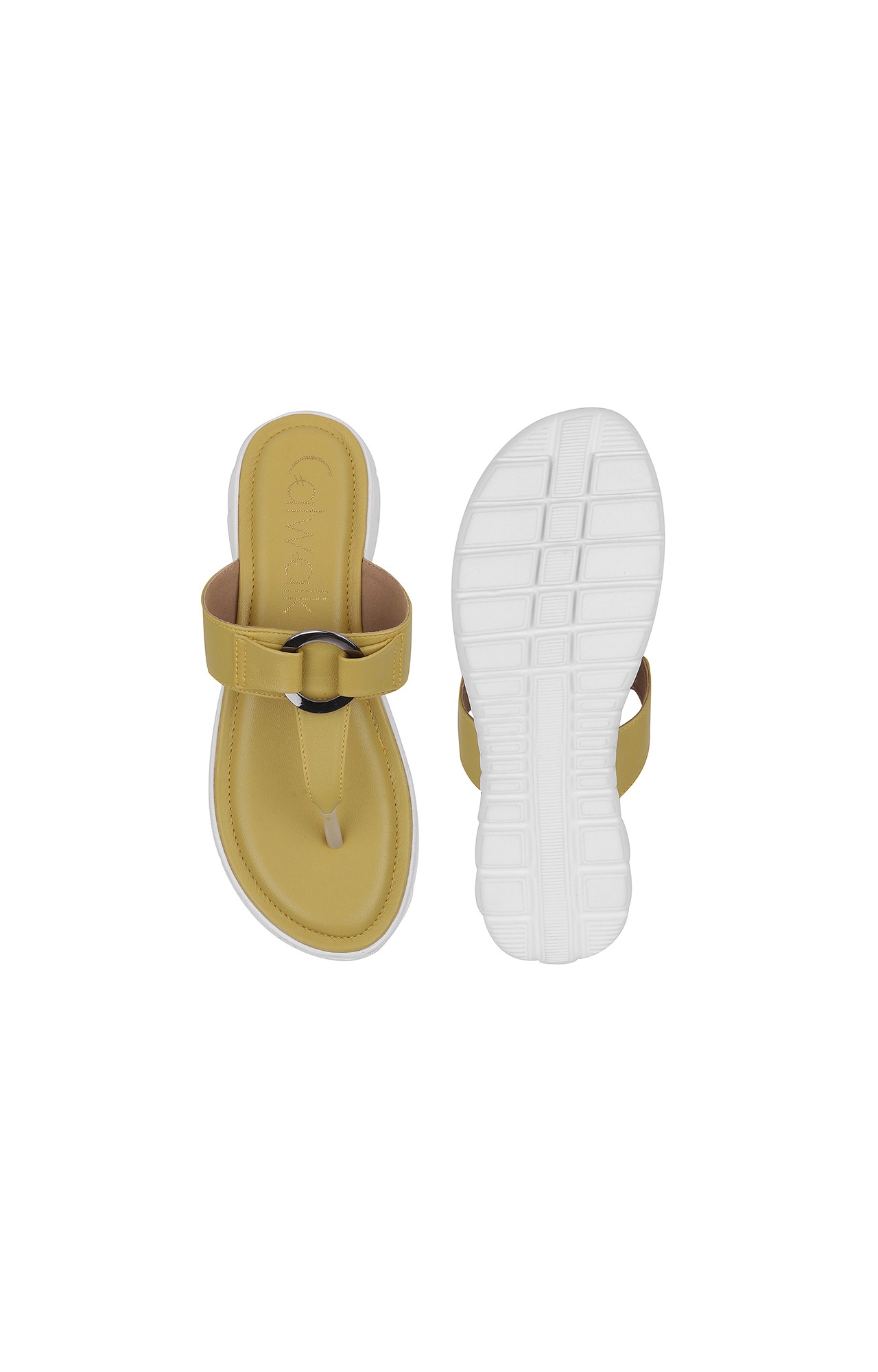 Women Stylised Platforms Yellow Sandals