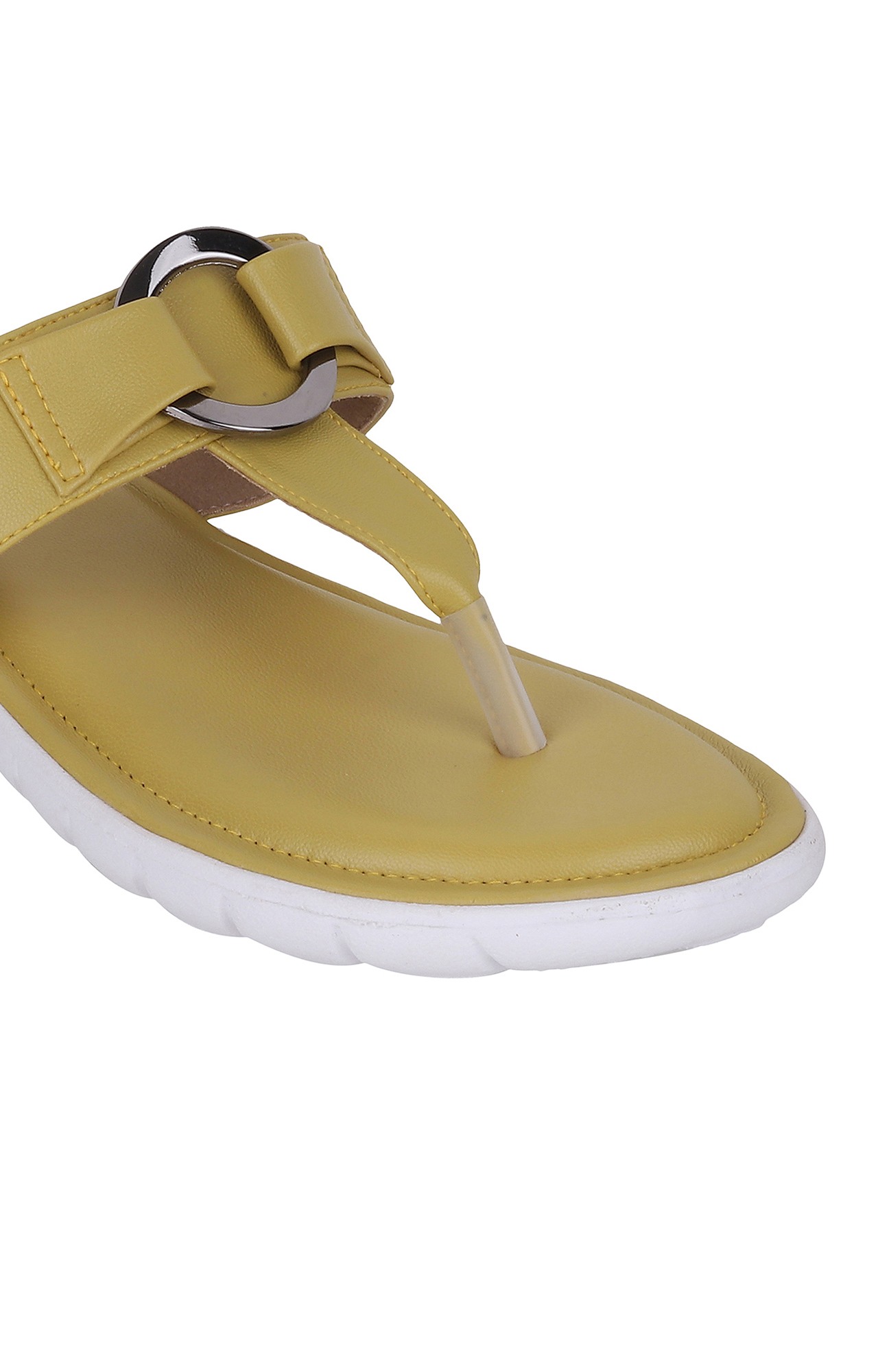 Women Stylised Platforms Yellow Sandals