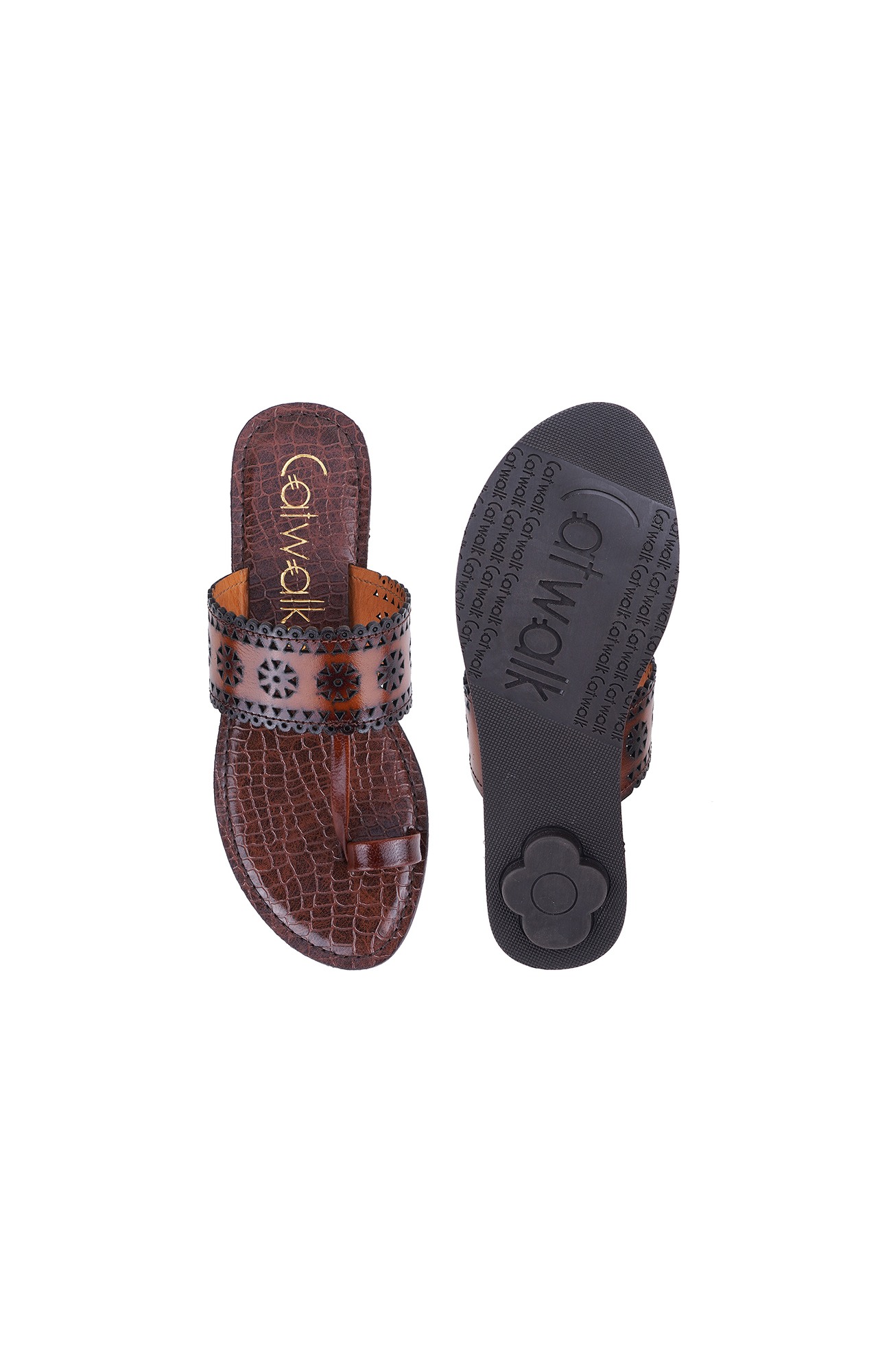 Women Stylised Platforms Brown Sandals