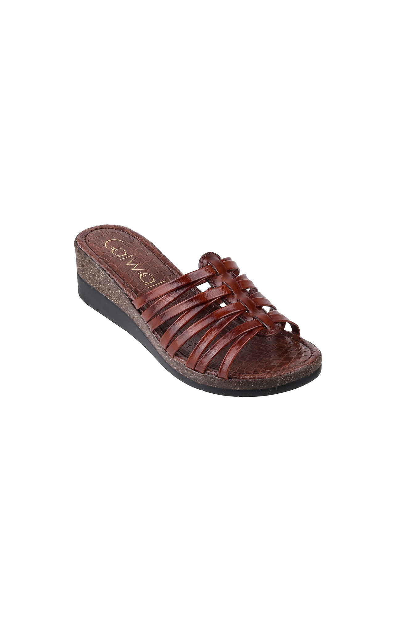 Women Stylised Platforms Brown Sandals