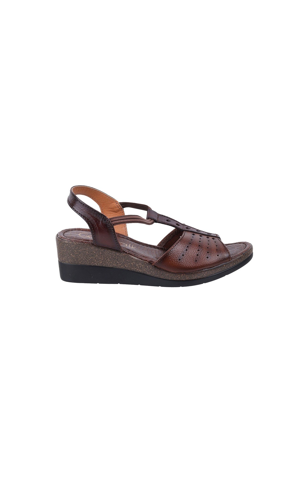 Women Stylised Wedges Brown Sandals